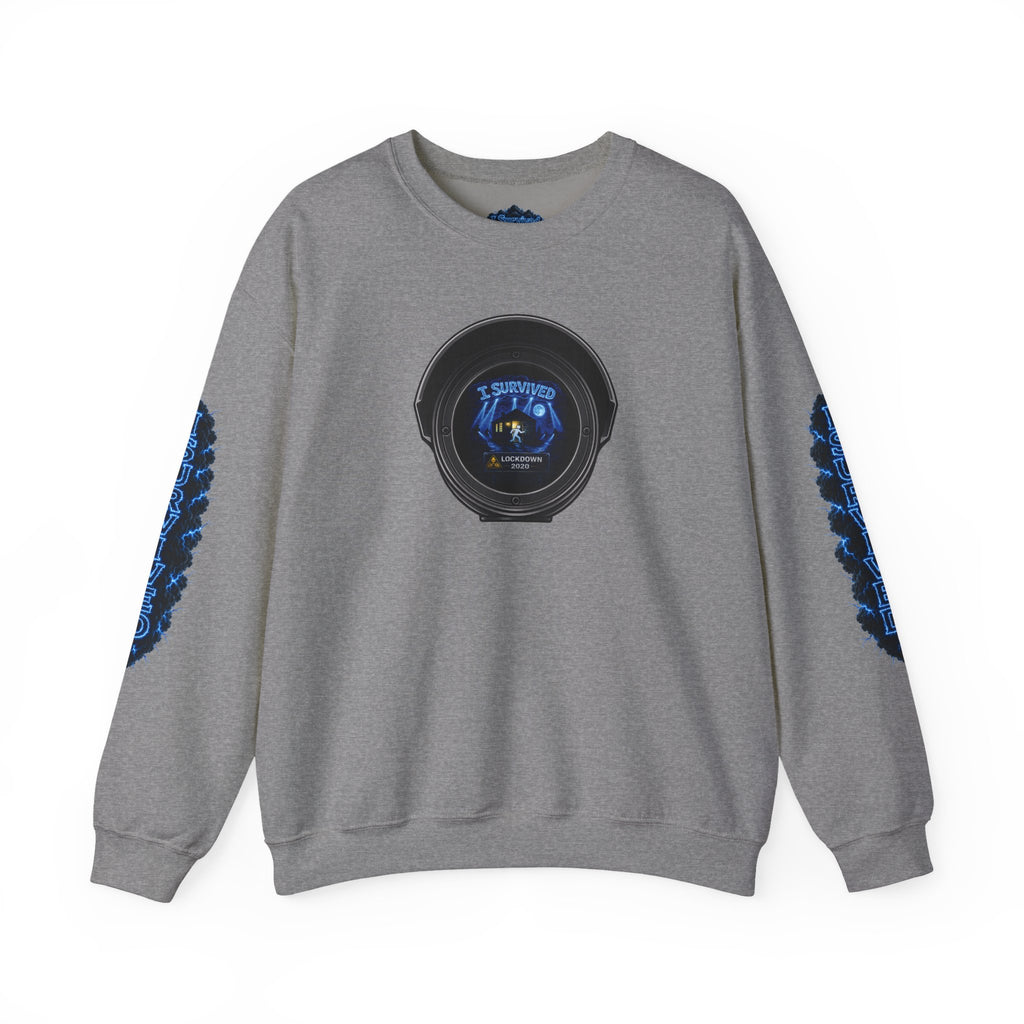 I Survived 2020 — LOCKDOWN S3:E4: Director's Cut "Working From Home" Unisex Heavy Blend™ Crewneck Sweatshirt