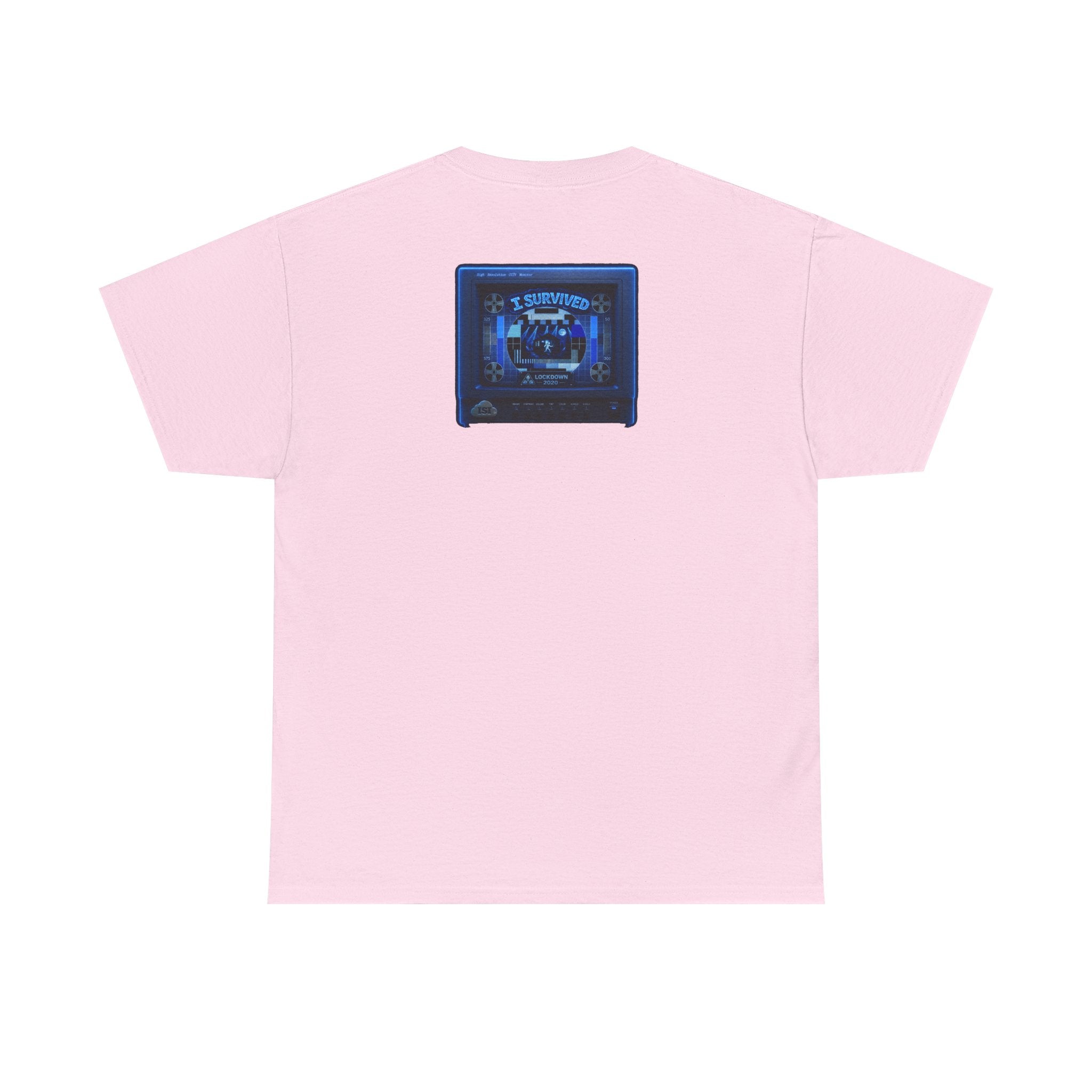 I Survived 2020 — "Please Stand By" Test Pattern Tee Lockdown Surveillance Edition Summer Exclusive Unisex Heavy Cotton Tee