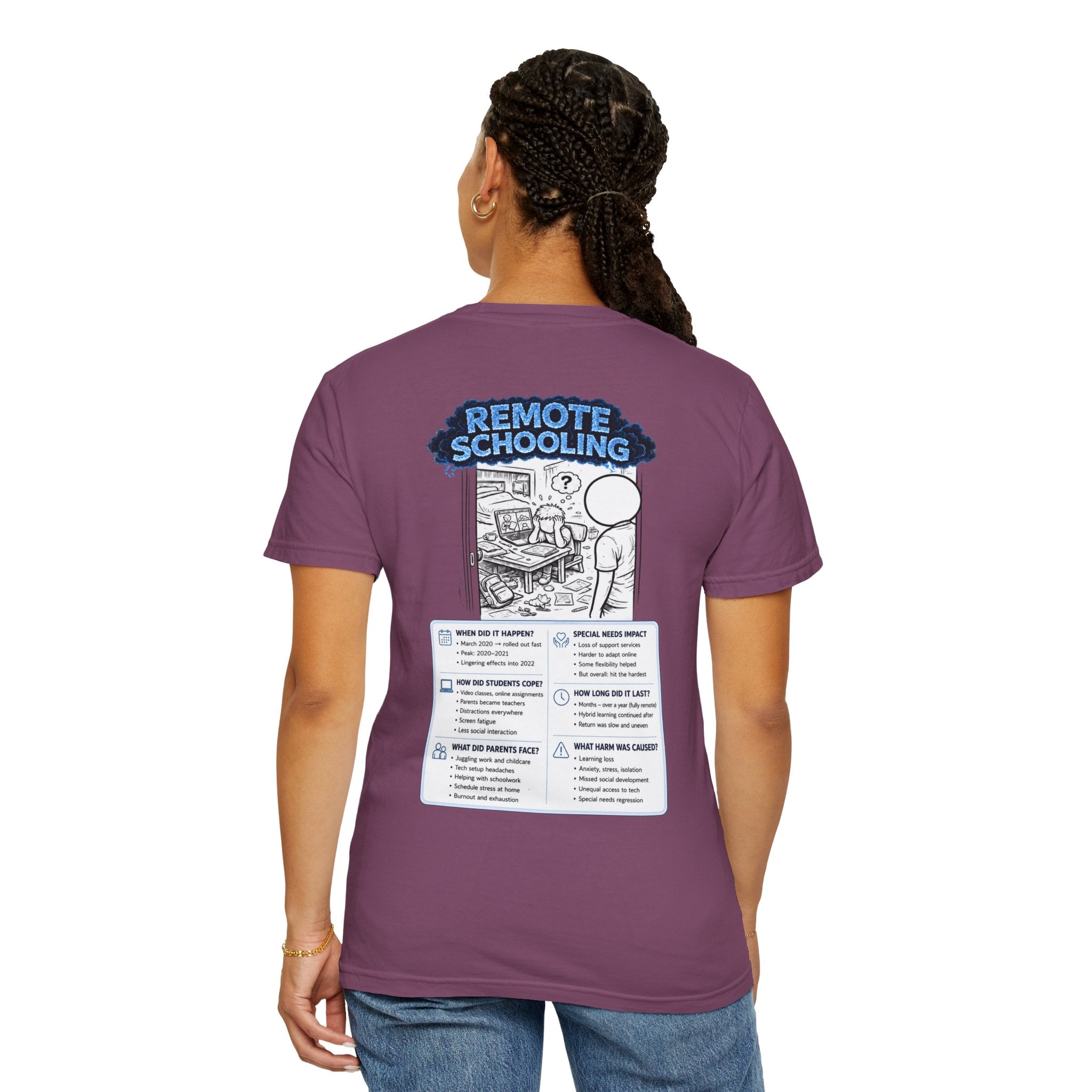 I Survived 2020 — Director's Cut S3:E3 "Remote Schooling" | Lockdown Edition Documentary Unisex Garment-Dyed T-shirt