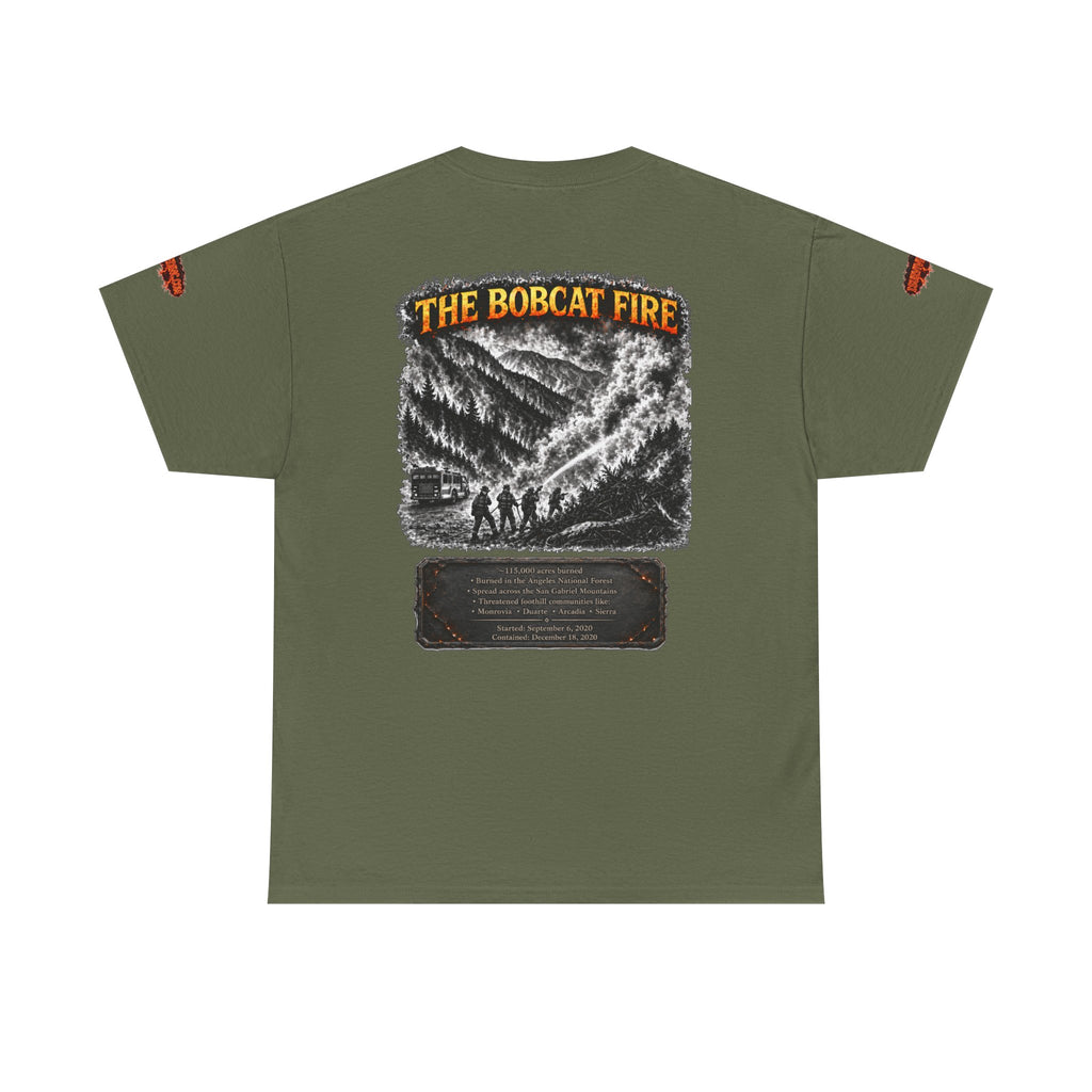 I Survived 2020 — WILDFIRES S2:E2: Special Edition "The Bobcat Fire" Memorial Unisex Heavy Cotton Tee
