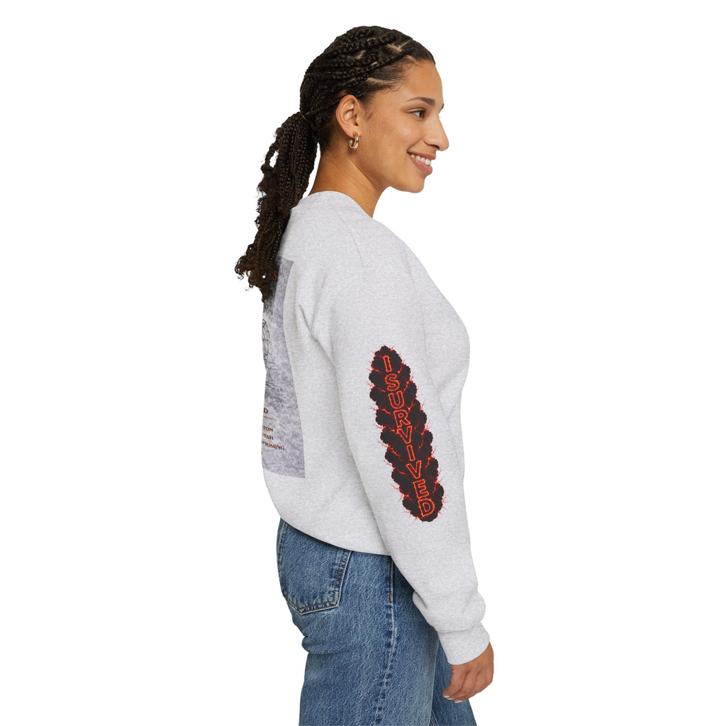 I Survived 2020 — WILDFIRES S2:E4: Director's Cut "Western U.S. Wildfire Season" Memorial Unisex Heavy Blend™ Crewneck Sweatshirt
