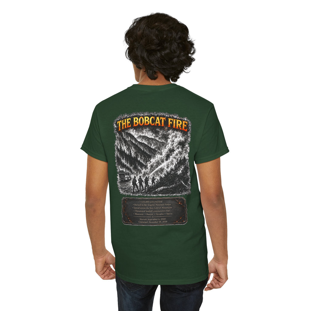 I Survived 2020 — WILDFIRES S2:E2: "The Bobcat Fire" Memorial Unisex Heavy Cotton Tee