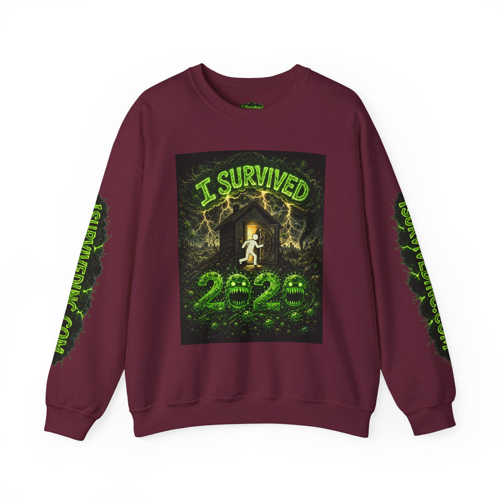 I Survived 2020 — PANDEMIC S1:E1: "COVID-19: The Coronavirus" Unisex Heavy Blend™ Crewneck Sweatshirt