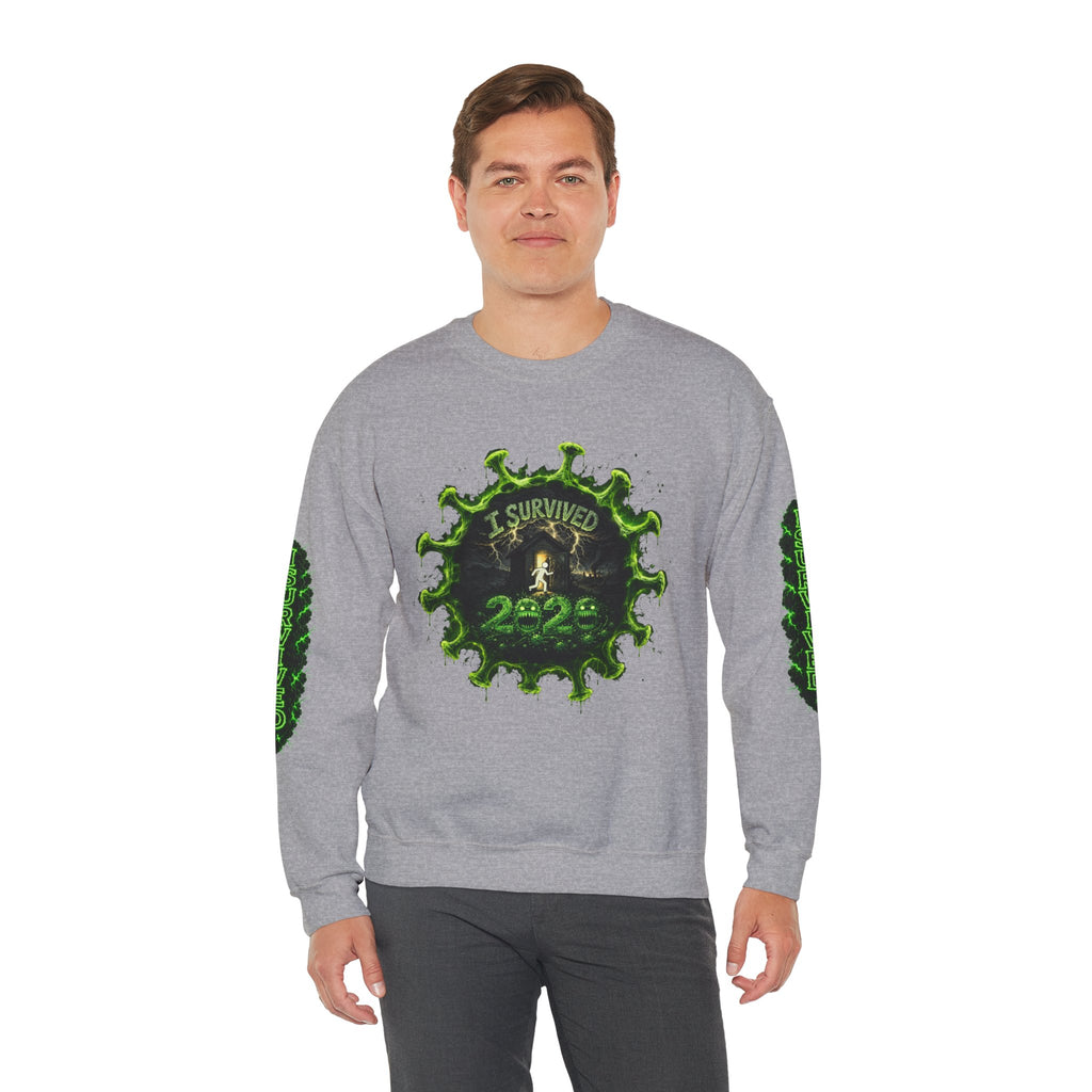 I Survived 2020 — Director's Cut S1:E2 "The Coming of COVID" | Pandemic Edition Unisex Heavy Blend™ Crewneck Sweatshirt