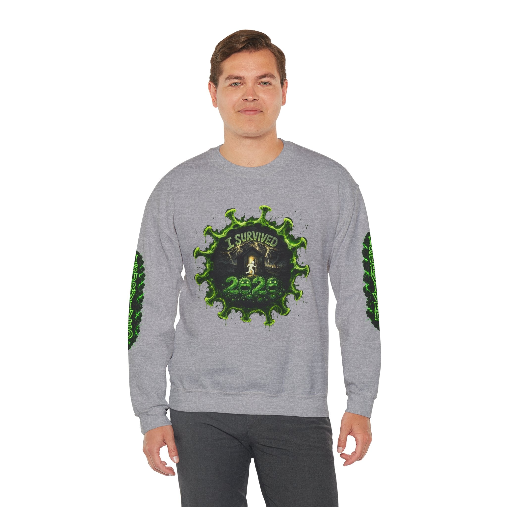 I Survived 2020 — Director's Cut S1:E2 "The Coming of COVID" | Pandemic Edition Unisex Heavy Blend™ Crewneck Sweatshirt