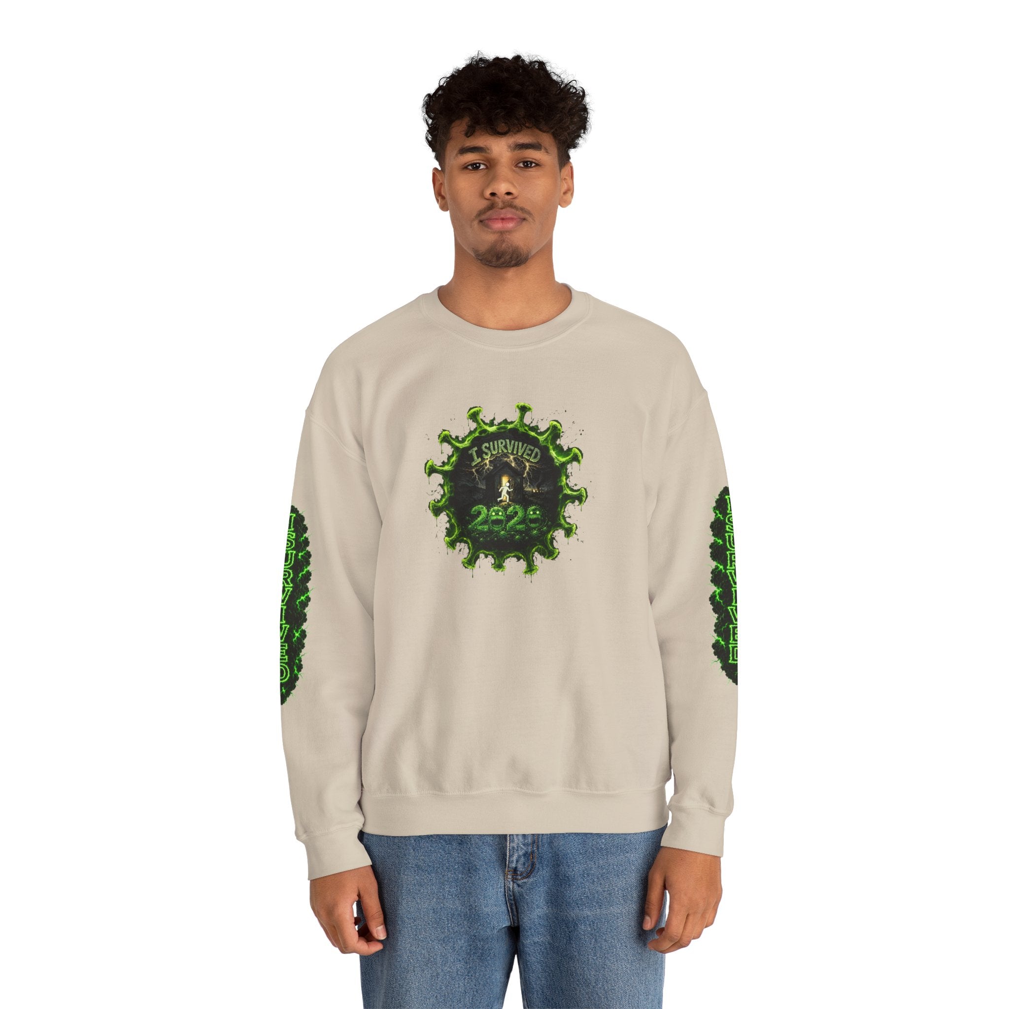 I Survived 2020 — PANDEMIC S1:E5: Director's Cut "Delivery Doomsday" Unisex Heavy Blend™ Crewneck Sweatshirt