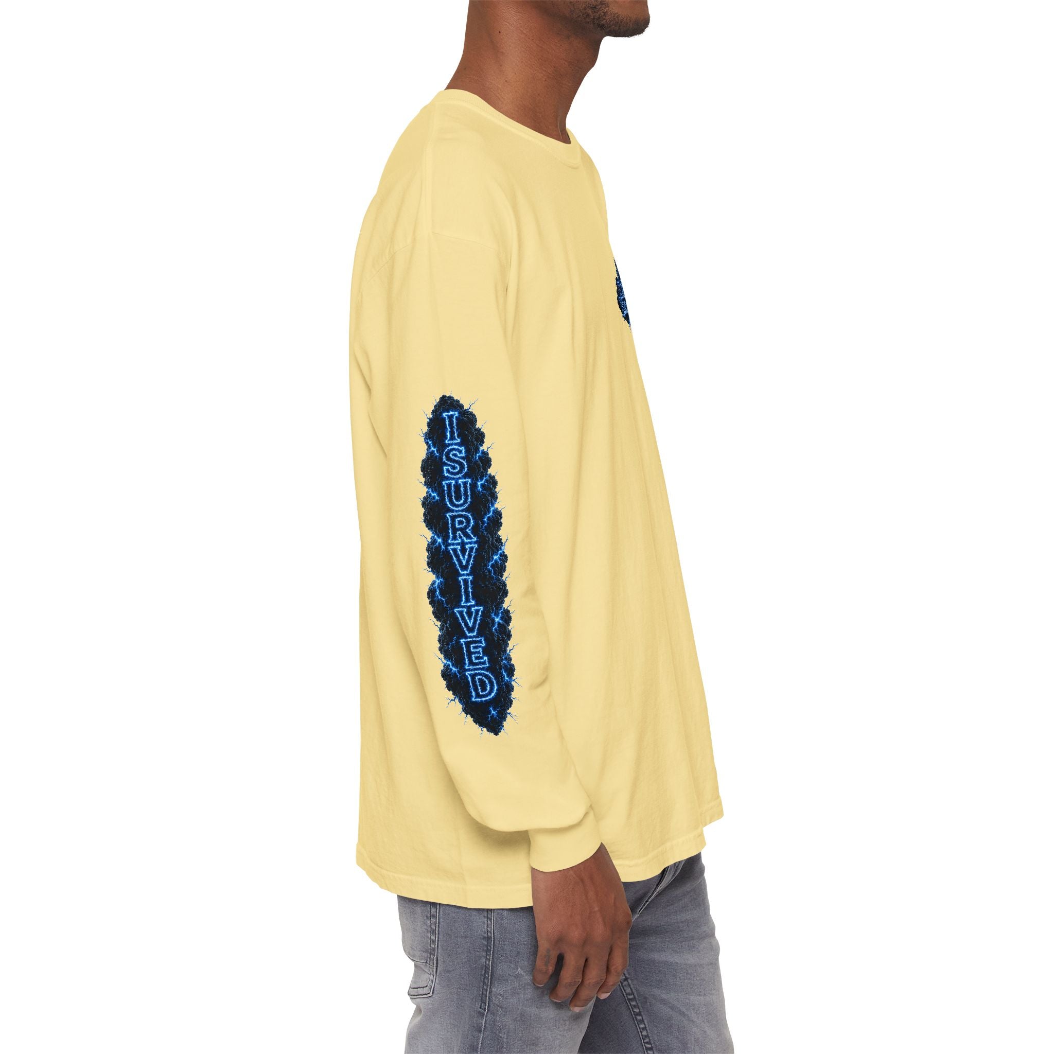 I Survived 2020 — "Please Stand By" Test Pattern Tee Lockdown Special Edition Summer Exclusive Unisex Garment-Dyed Long Sleeve T-Shirt