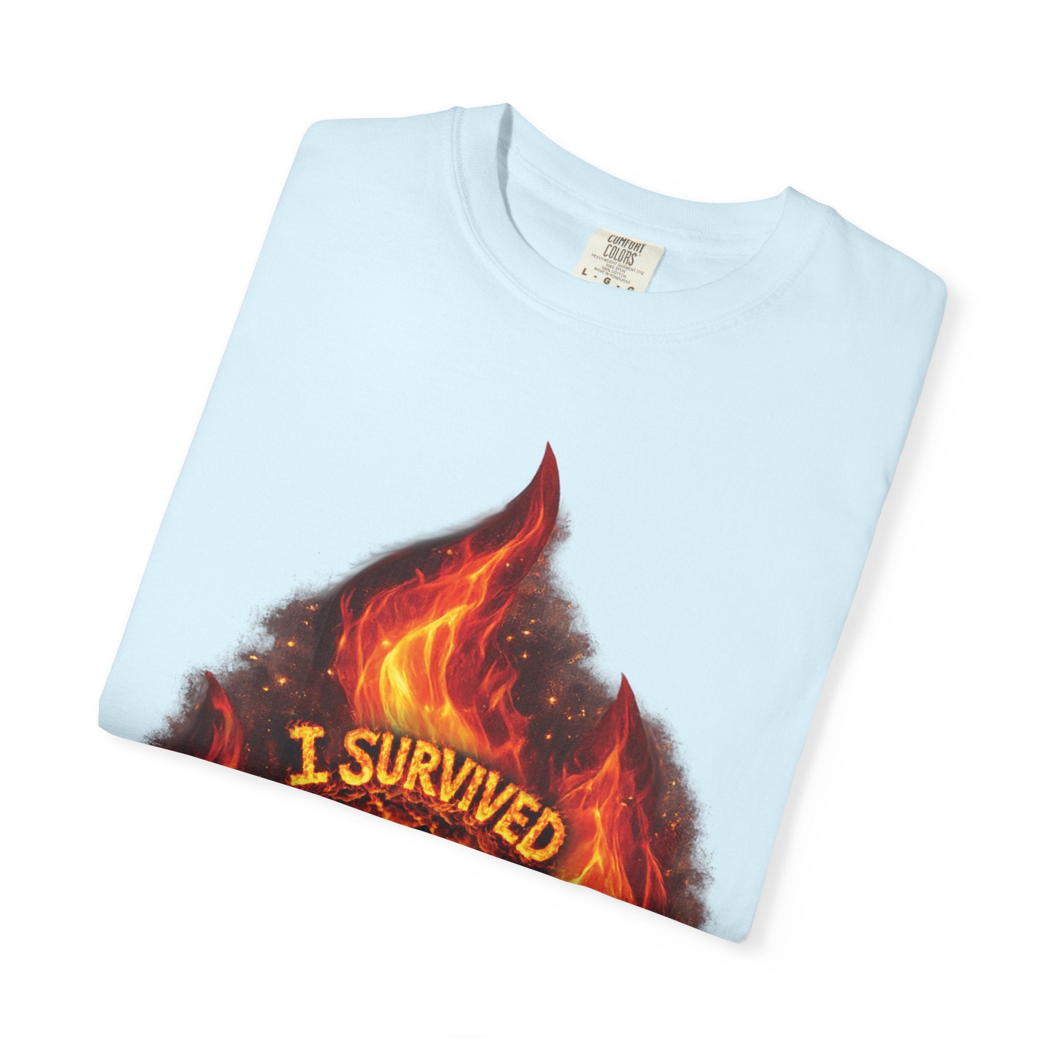 I Survived 2020 — Director's Cut S2:E3 "The California Wildfires" | Wildfire Edition Memorial Unisex Garment-Dyed T-shirt