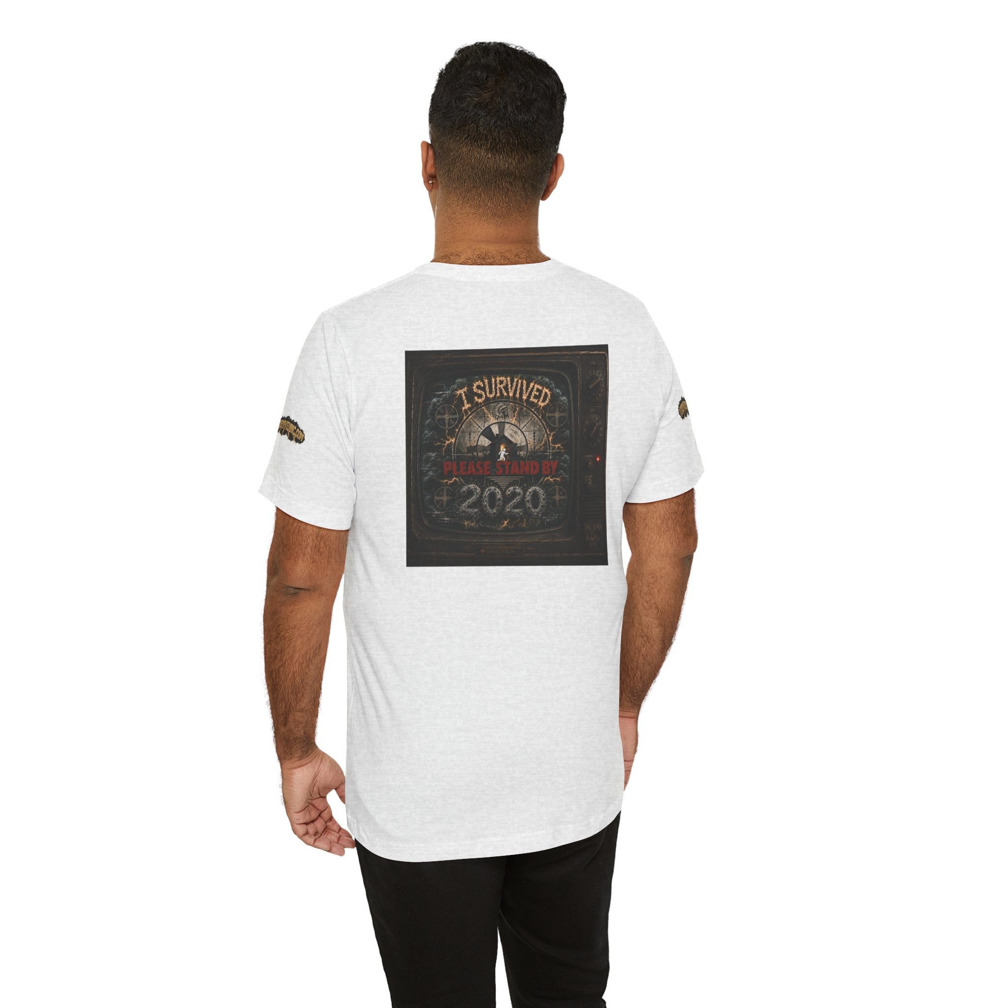 I Survived 2020 — "Please Stand By" Test Pattern Tee Special Edition Summer Premier Unisex Jersey Short Sleeve Tee