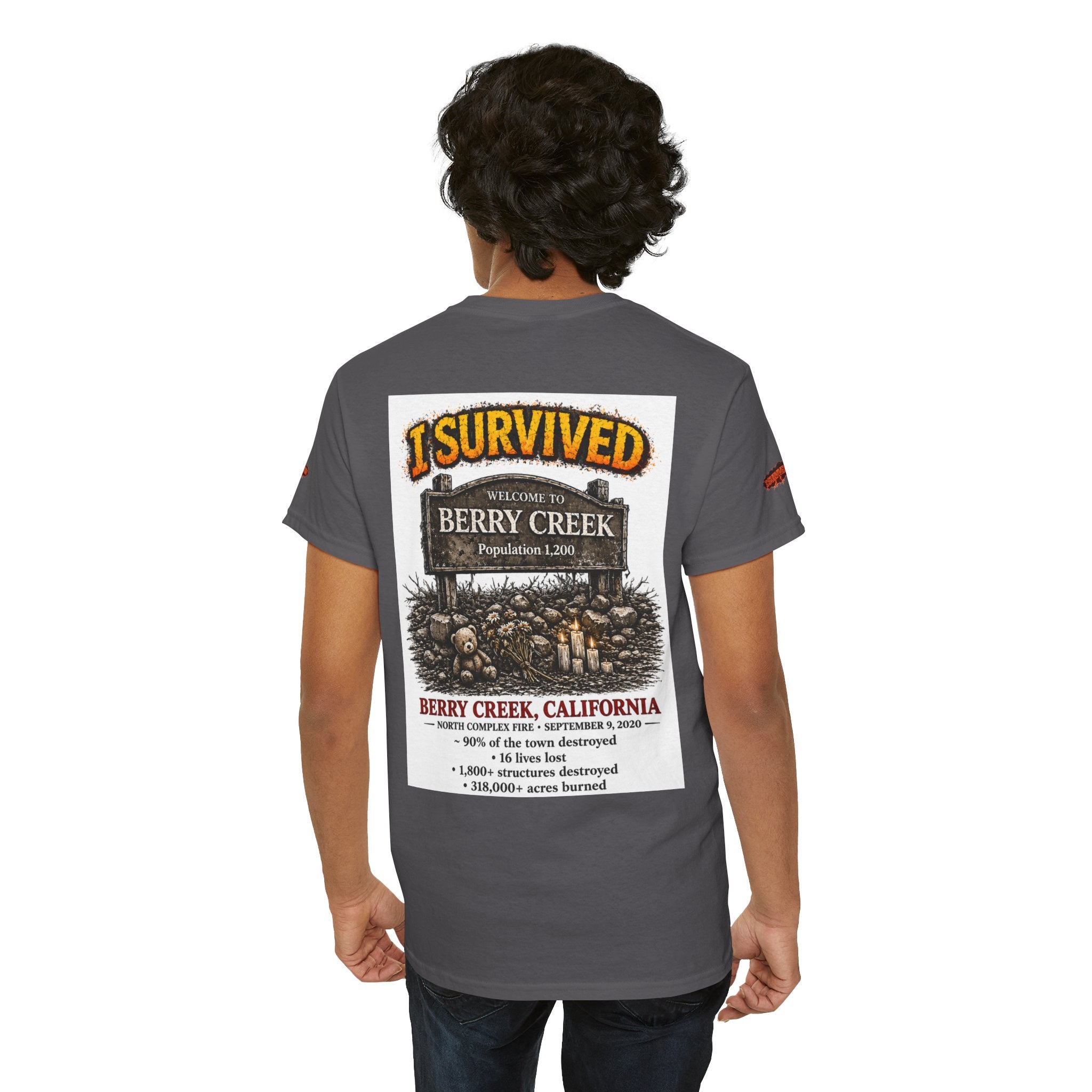 I Survived 2020 — S2:E1 "Berry Creek" | Wildfire Edition Memorial Unisex Heavy Cotton Tee (SPECIAL EDITION)