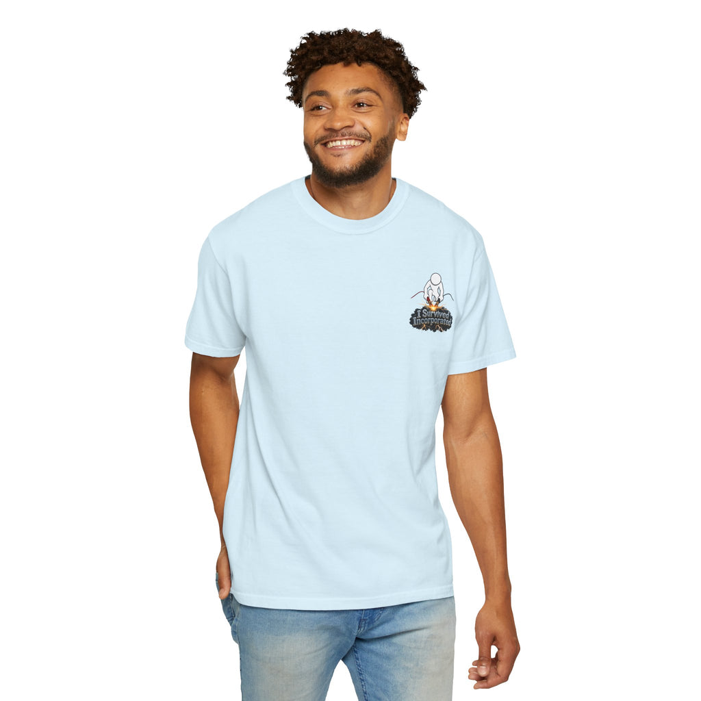 I Survived 2020 — "Please Stand By" Test Pattern Tee Summer Premier Unisex Garment-Dyed T-shirt