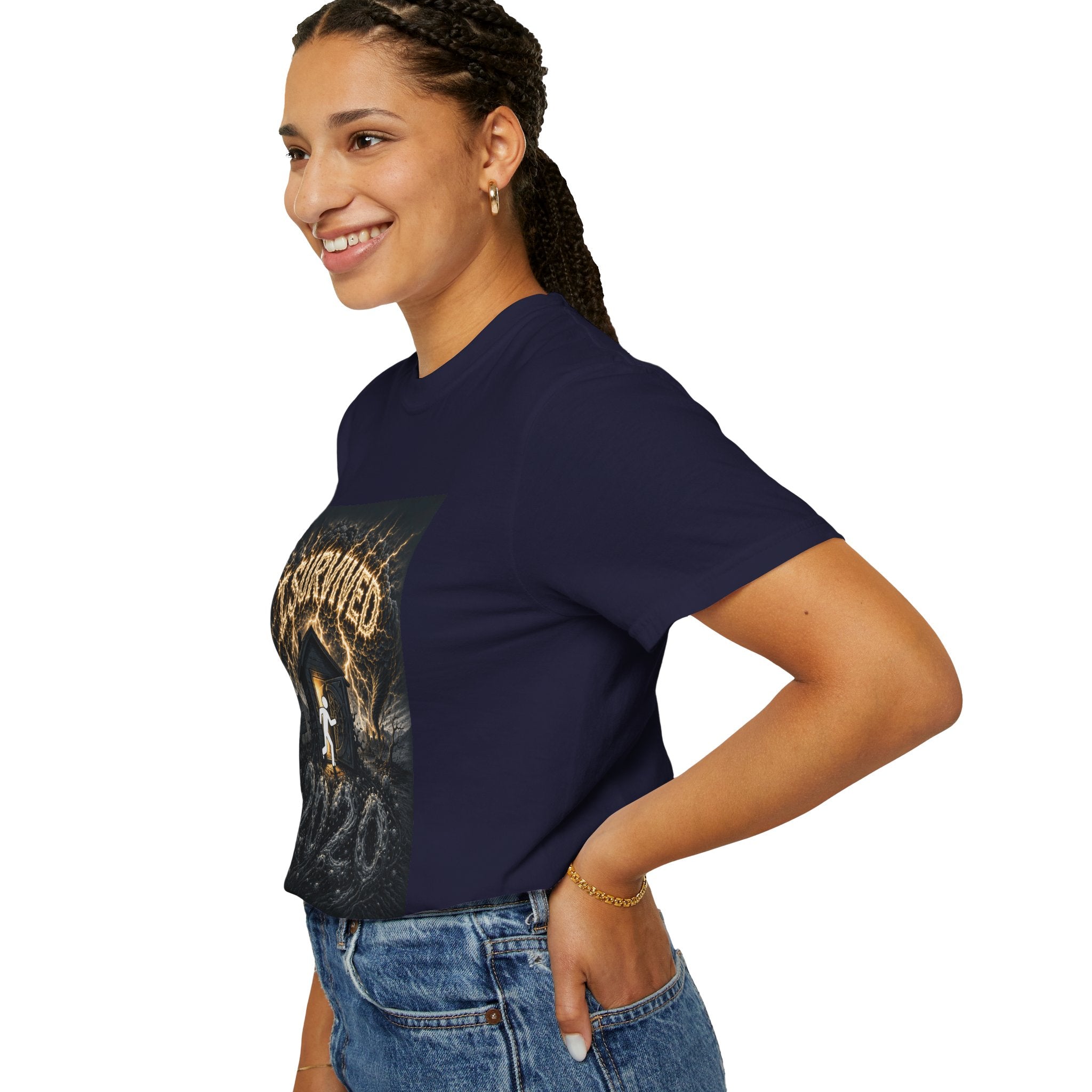 I Survived 2020 — Original Design Teaser Tee | Season 1 Premiere Drop Unisex Garment-Dyed T-shirt