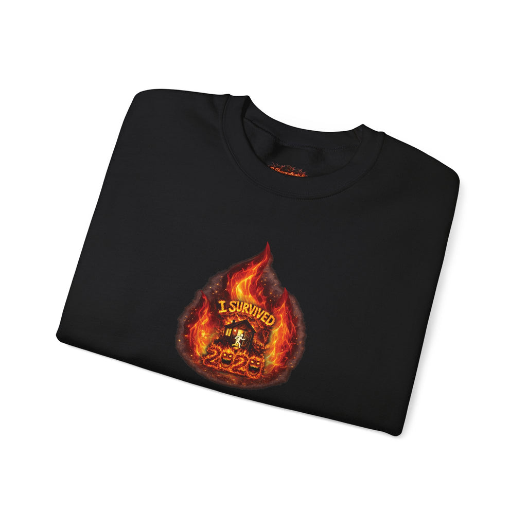 I Survived 2020 — WILDFIRES S2:E1: Director's Cut "Berry Creek" Memorial Unisex Heavy Blend™ Crewneck Sweatshirt