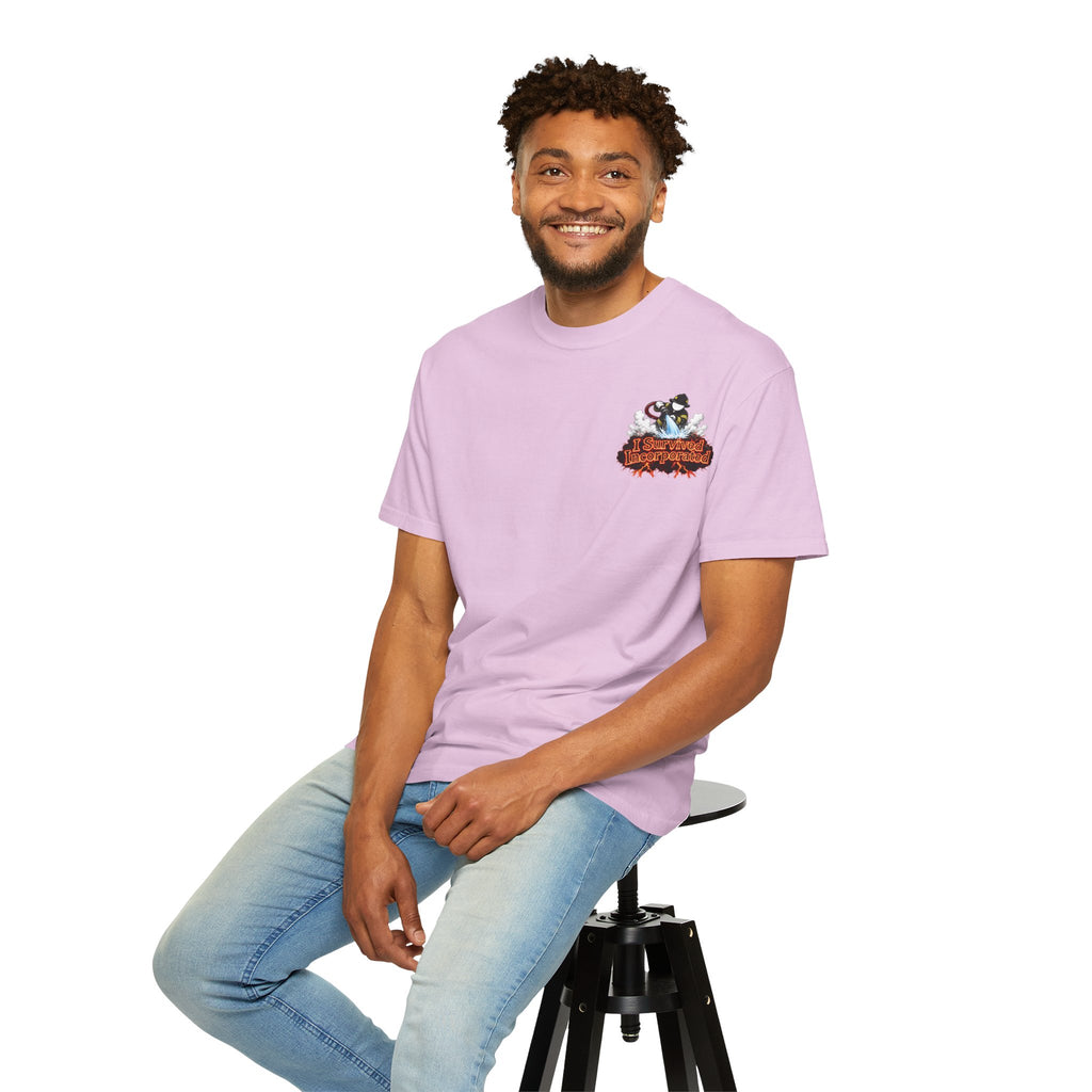 I Survived 2020 — "Please Stand By" Test Pattern Tee Wildfire Signal Edition Summer Premiere Unisex Garment-Dyed T-shirt