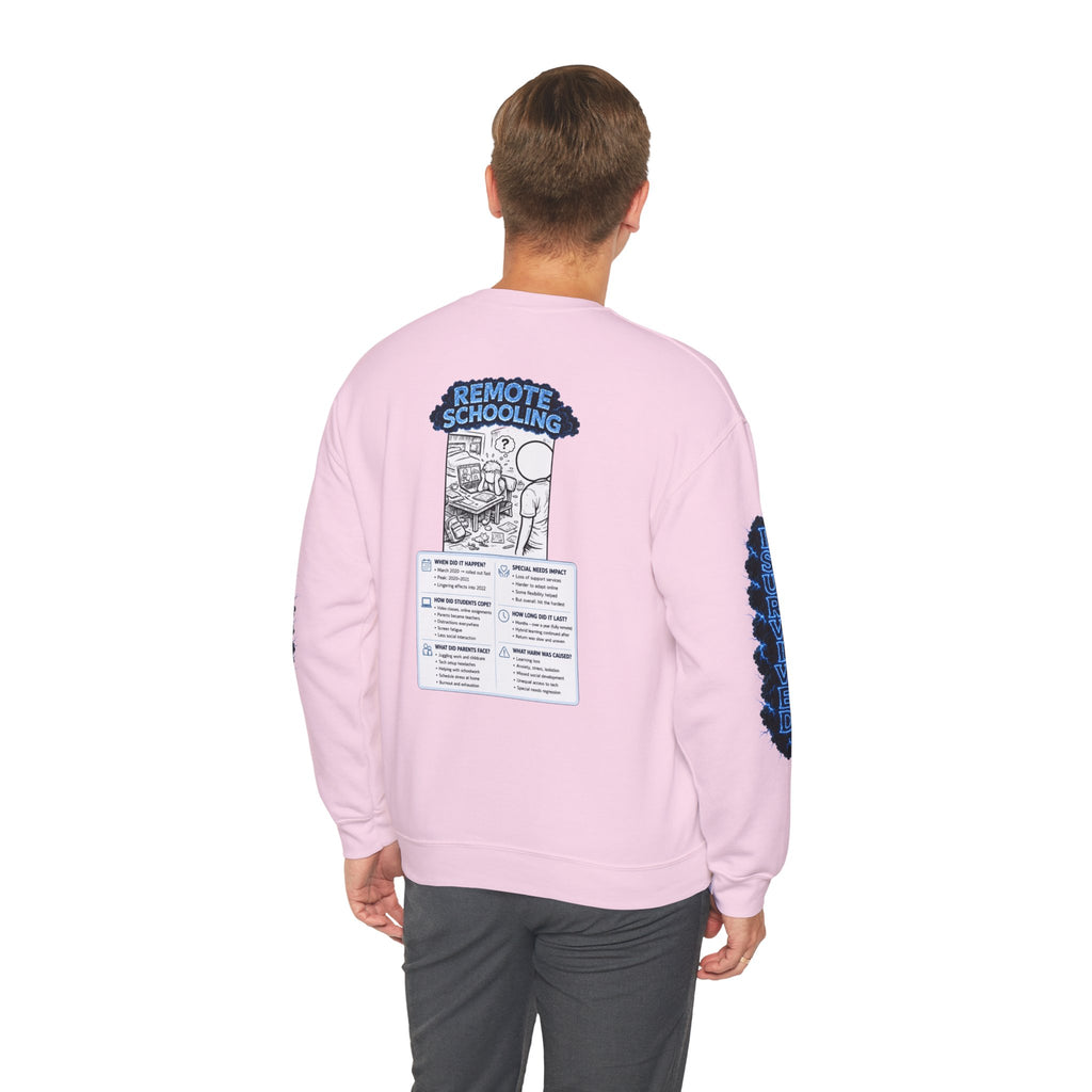 I Survived 2020 — LOCKDOWN S3:E3: Director's Cut Special Edition "Remote Schooling" Unisex Heavy Blend™ Crewneck Sweatshirt