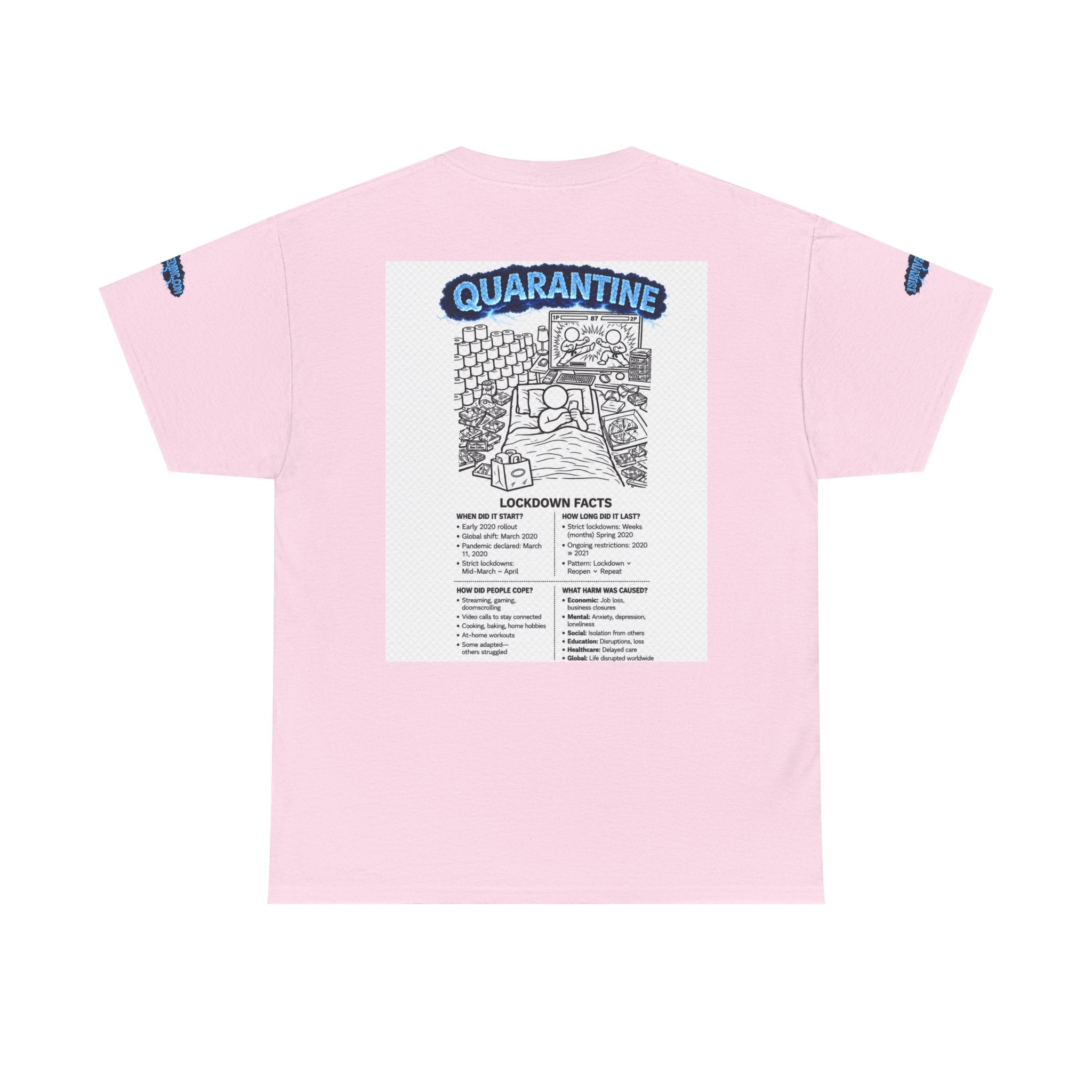 J'ai survécu à 2020 — S3:E1 « Quarantaine » | T-shirt unisexe en coton épais édition Confinement (ÉDITION SPÉCIALE)