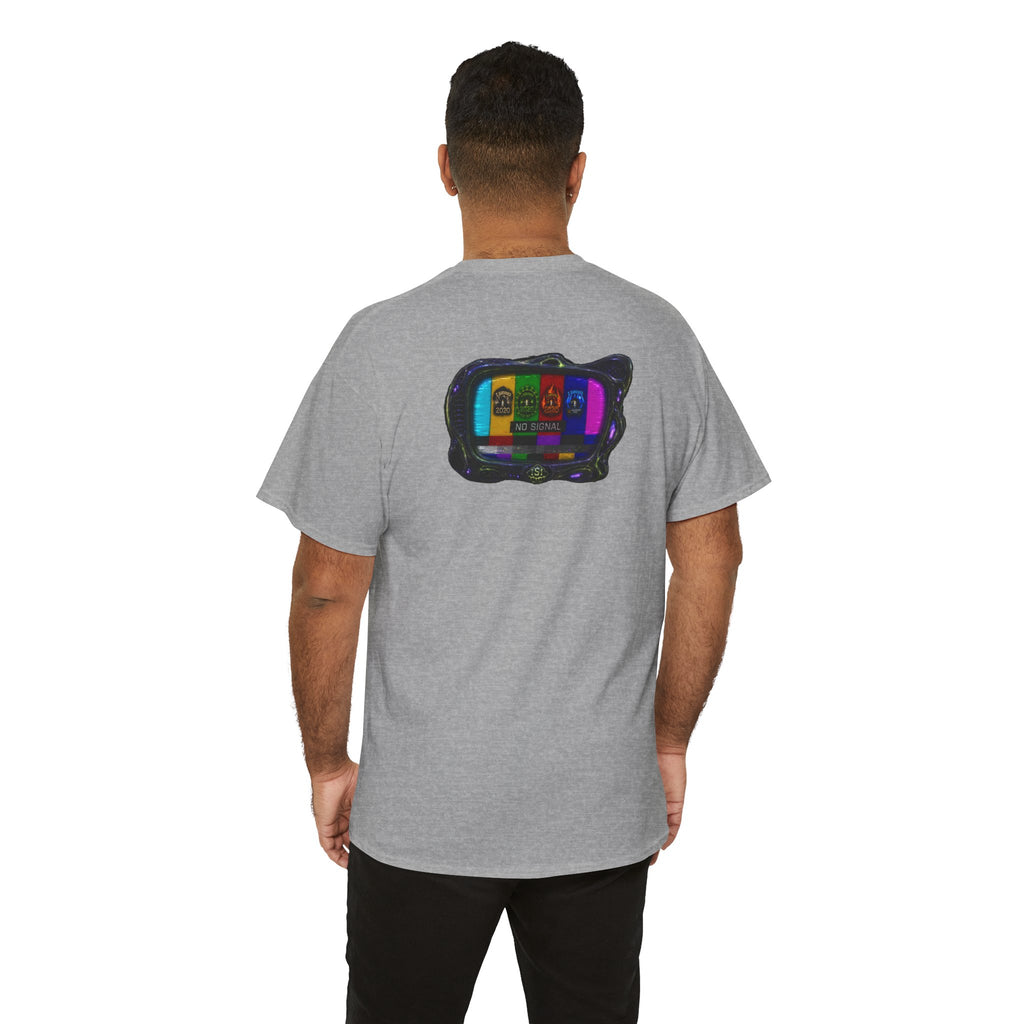 I Survived 2020 — "No Signal" Test Pattern Tee Alien Broadcast Finale Summer Premiere Unisex Heavy Cotton Tee