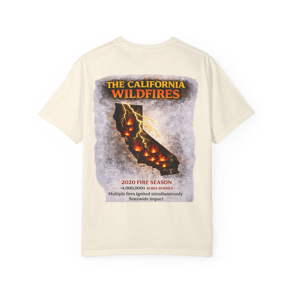 I Survived 2020 — Director's Cut S2:E3 "The California Wildfires" | Wildfire Edition Memorial Unisex Garment-Dyed T-shirt