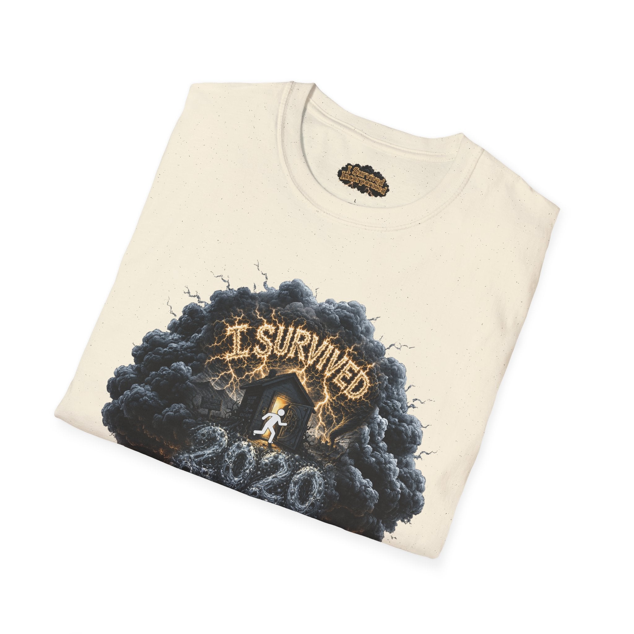 I Survived 2020 — Director's Cut Original Design Teaser Tee | Season 1 Premiere Drop Unisex Softstyle T-Shirt