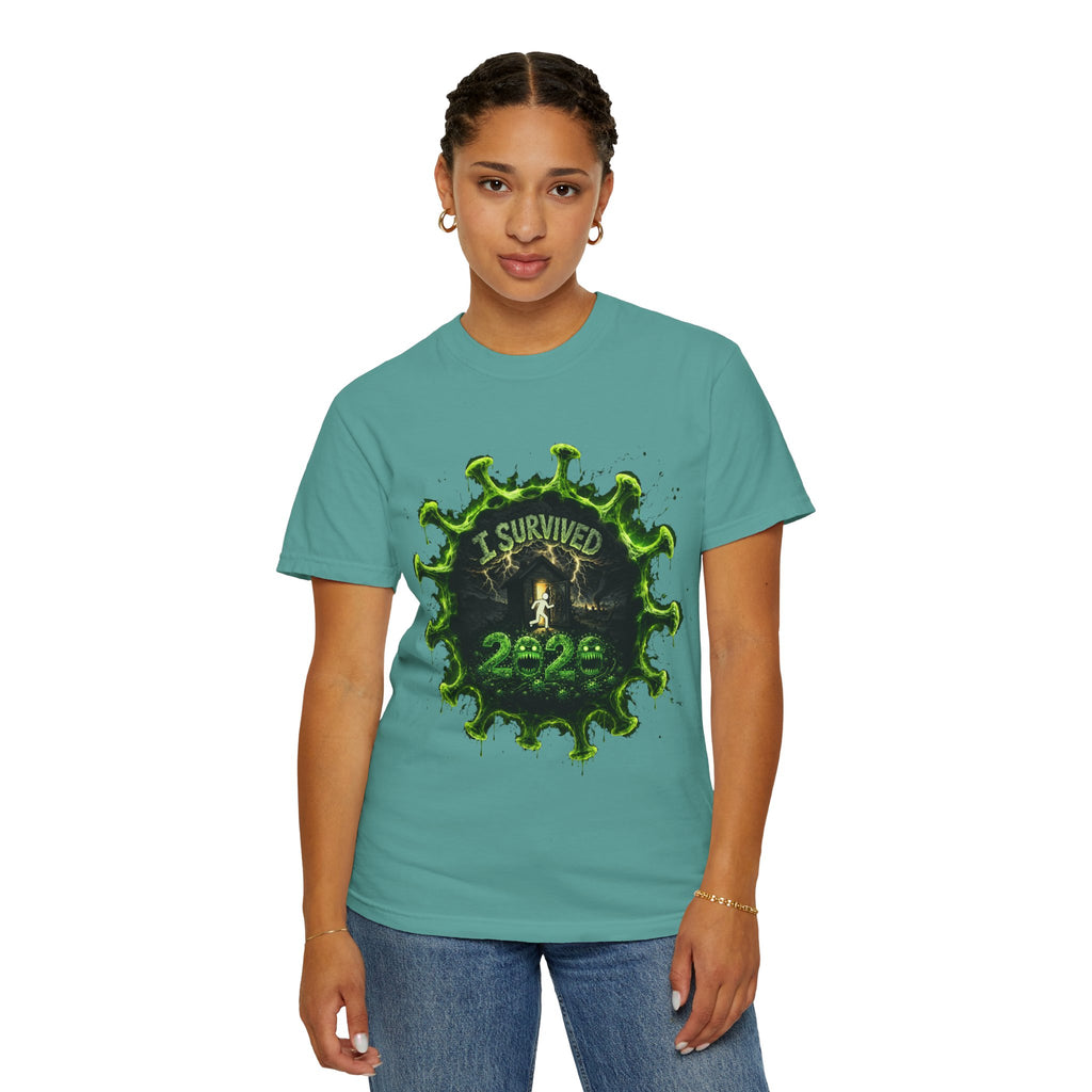 I Survived 2020 — Director's Cut S1:E5 "Delivery Doomsday" | Pandemic Edition Unisex Garment-Dyed T-shirt