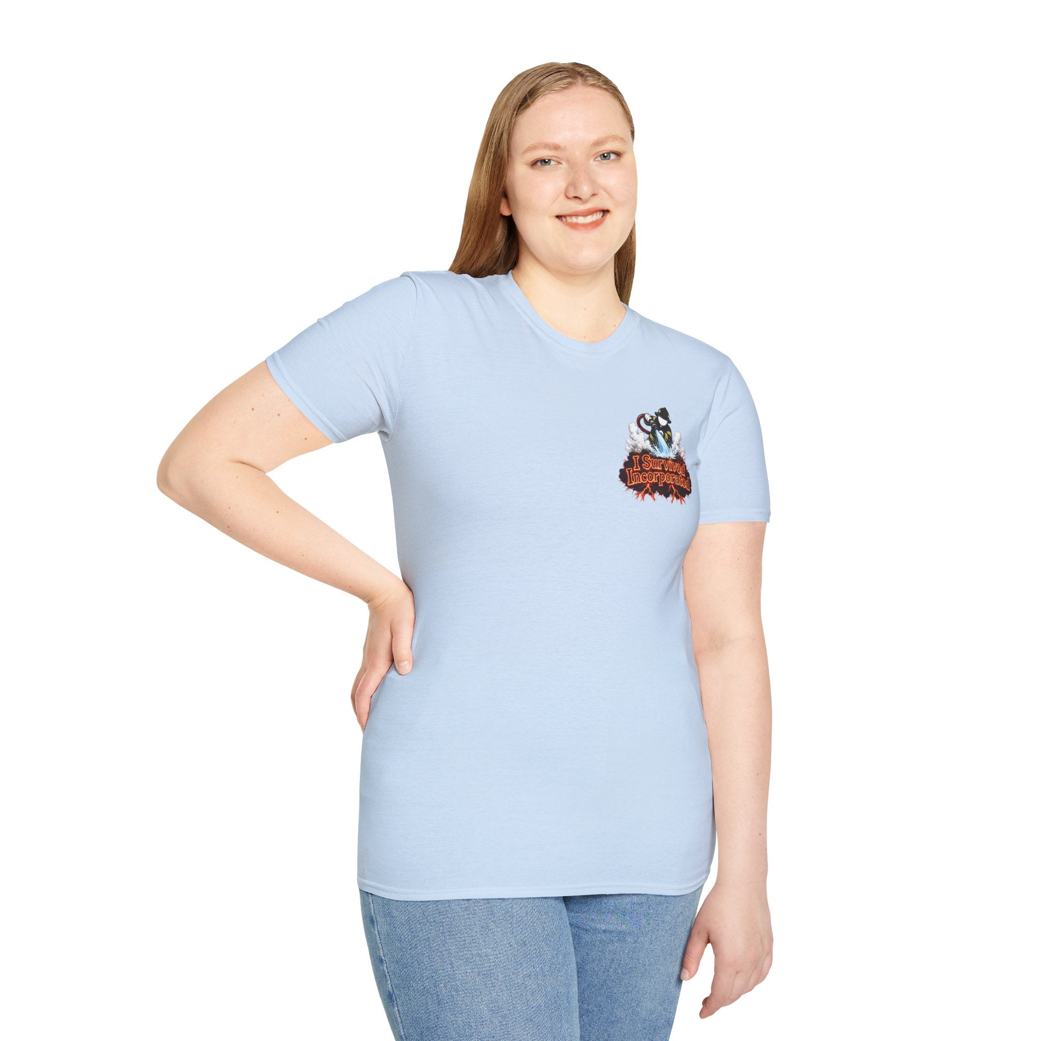 I Survived 2020 — "Please Stand By" Test Pattern Tee Wildfire Signal Edition Summer Premiere Unisex Softstyle T-Shirt