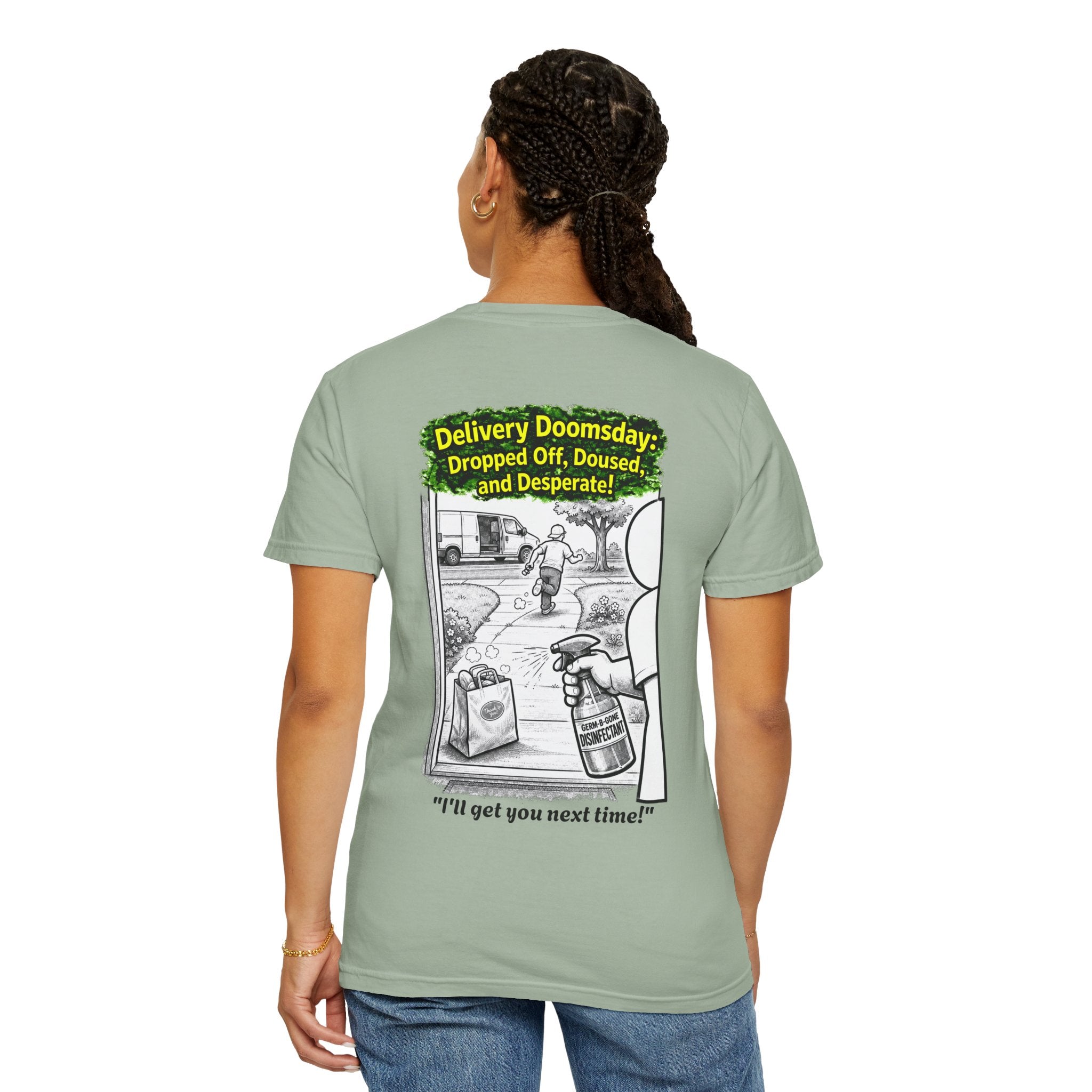 Sobreviví al 2020 — T1:E5 "Apocalipsis de Entregas" | Camiseta unisex teñida de edición Pandemia