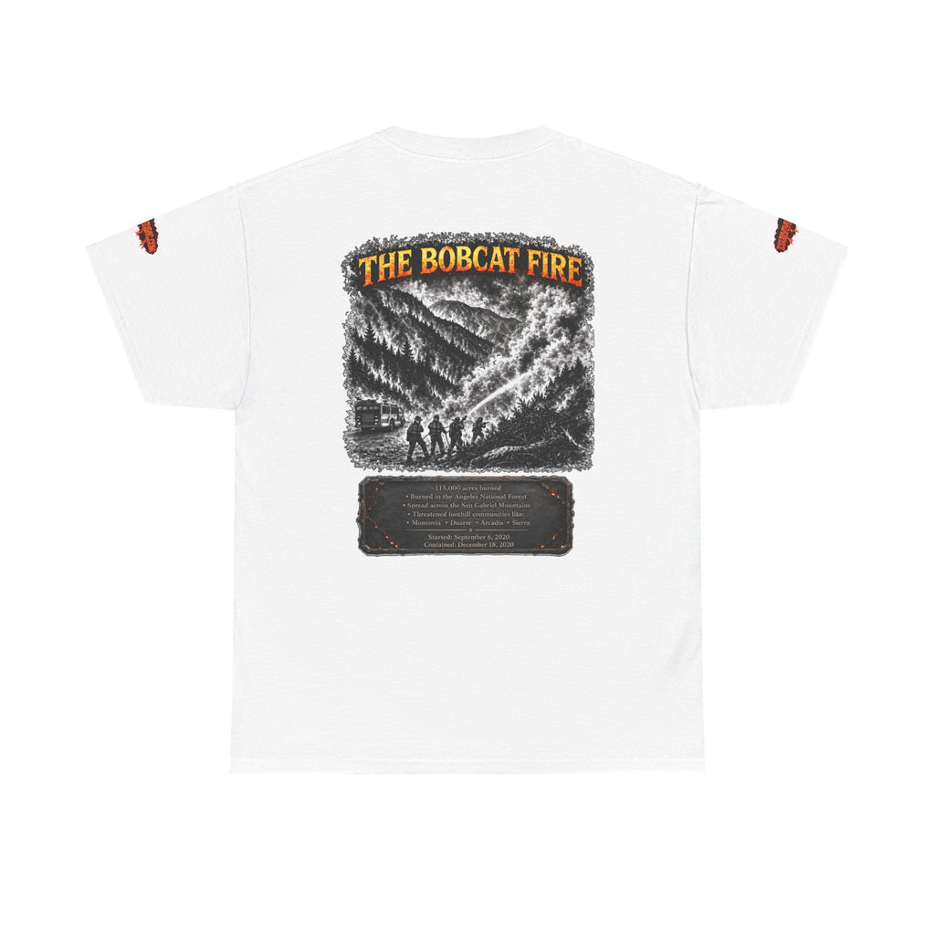 I Survived 2020 — WILDFIRES S2:E2: Director's Cut Special Edition "The Bobcat Fire" Memorial Unisex Heavy Cotton Tee