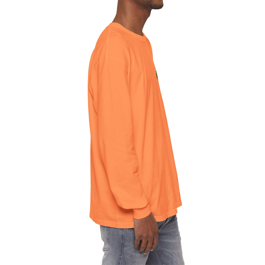 I Survived 2020 — "Please Stand By" Test Pattern Toxic Signal Tee Summer Premiere Unisex Garment-Dyed Long Sleeve T-Shirt