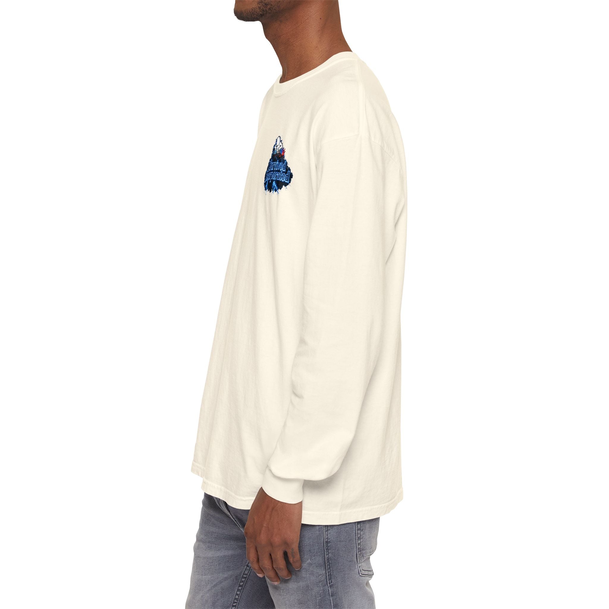 I Survived 2020 — "Please Stand By" Test Pattern Tee Lockdown Edition Summer Exclusive Unisex Garment-Dyed Long Sleeve T-Shirt