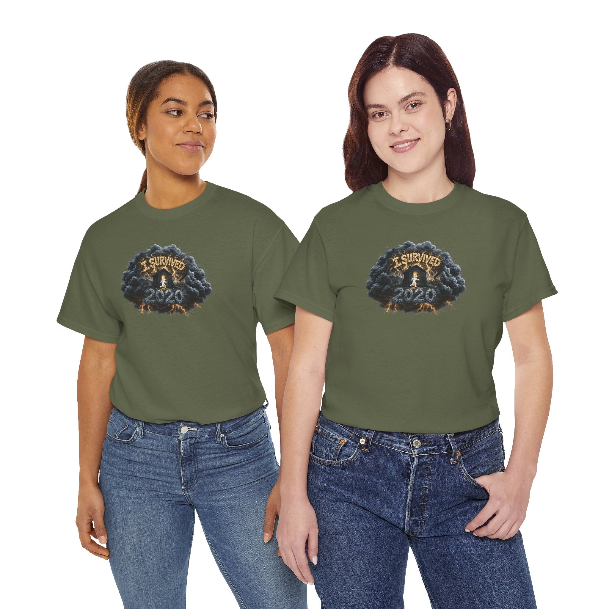 I Survived 2020 —  Original PILOT Design: Director's Cut Unisex Heavy Cotton Tee