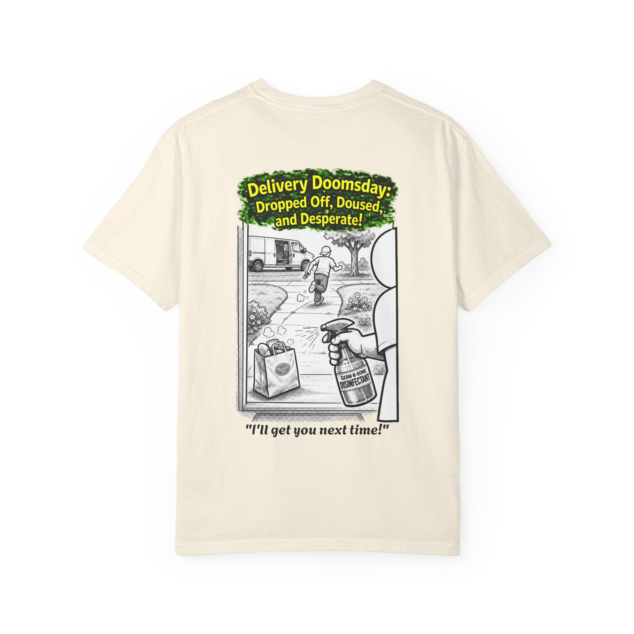 Sobreviví al 2020 — T1:E5 "Apocalipsis de Entregas" | Camiseta unisex teñida de edición Pandemia