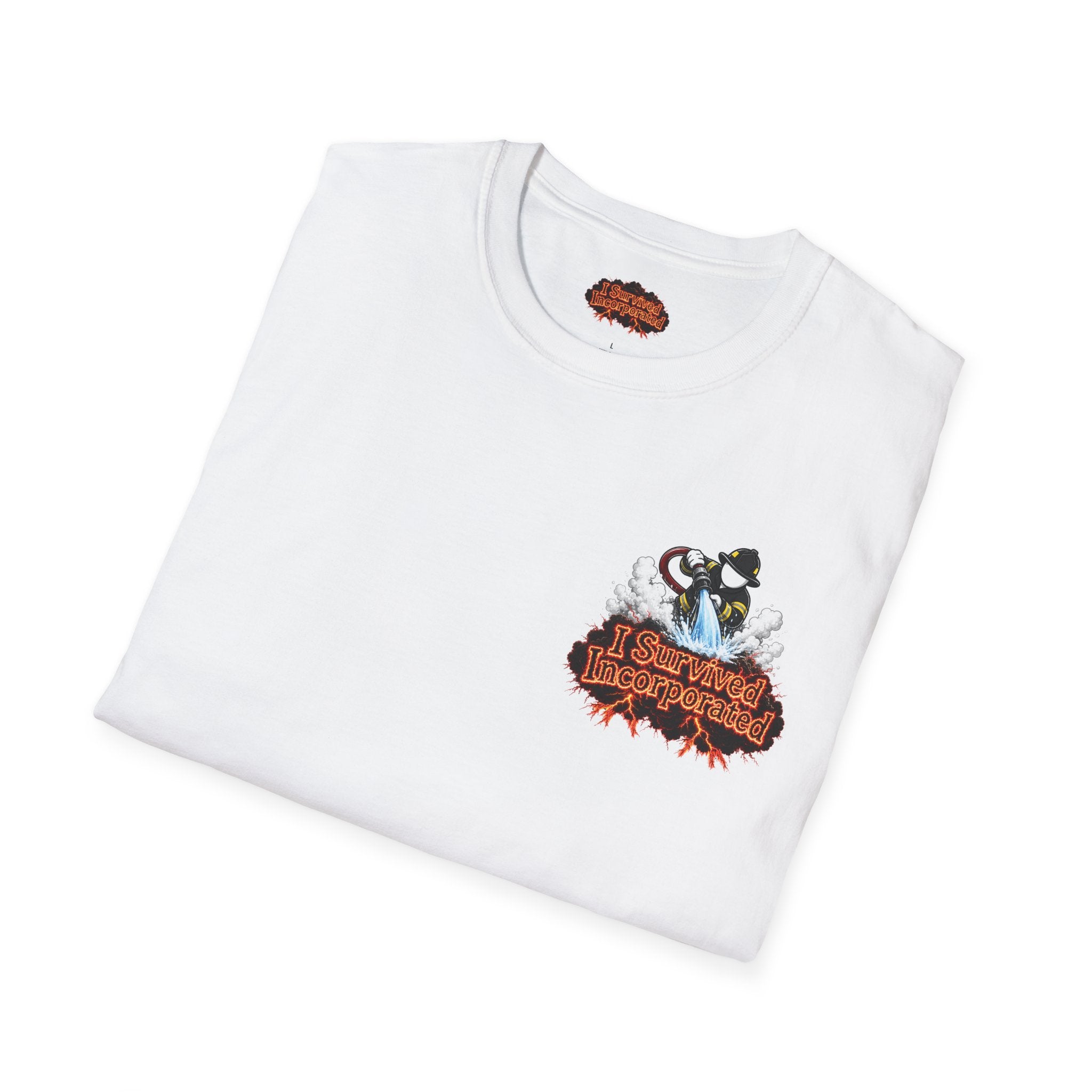 I Survived 2020 — "Please Stand By" Test Pattern Tee Wildfire Signal Edition Summer Premiere Unisex Softstyle T-Shirt