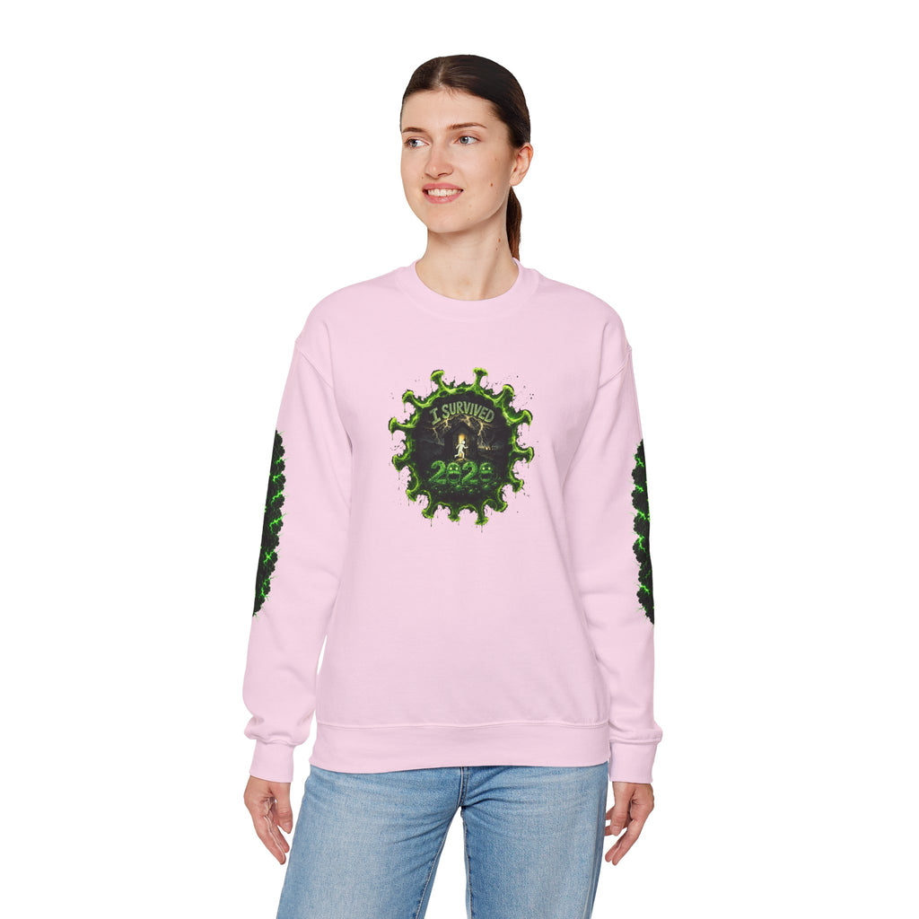 I Survived 2020 — PANDEMIC S1:E4: Director's Cut "Mask Madness" Unisex Heavy Blend™ Crewneck Sweatshirt