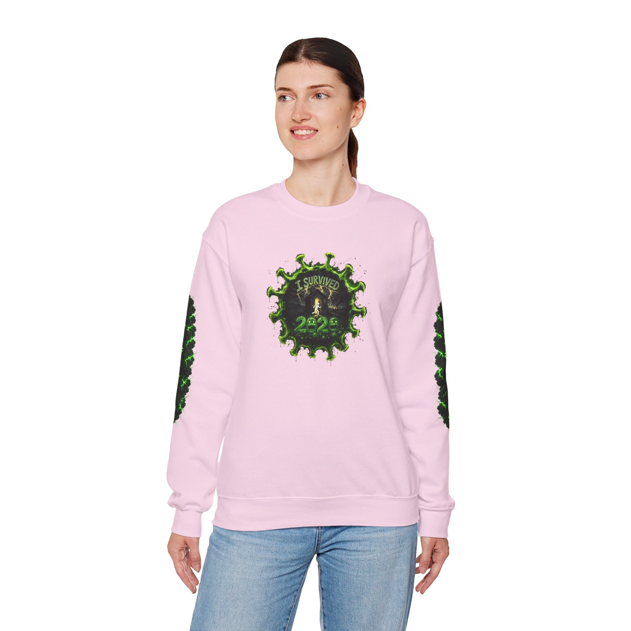 I Survived 2020 — PANDEMIC S1:E4: Director's Cut "Mask Madness" Unisex Heavy Blend™ Crewneck Sweatshirt