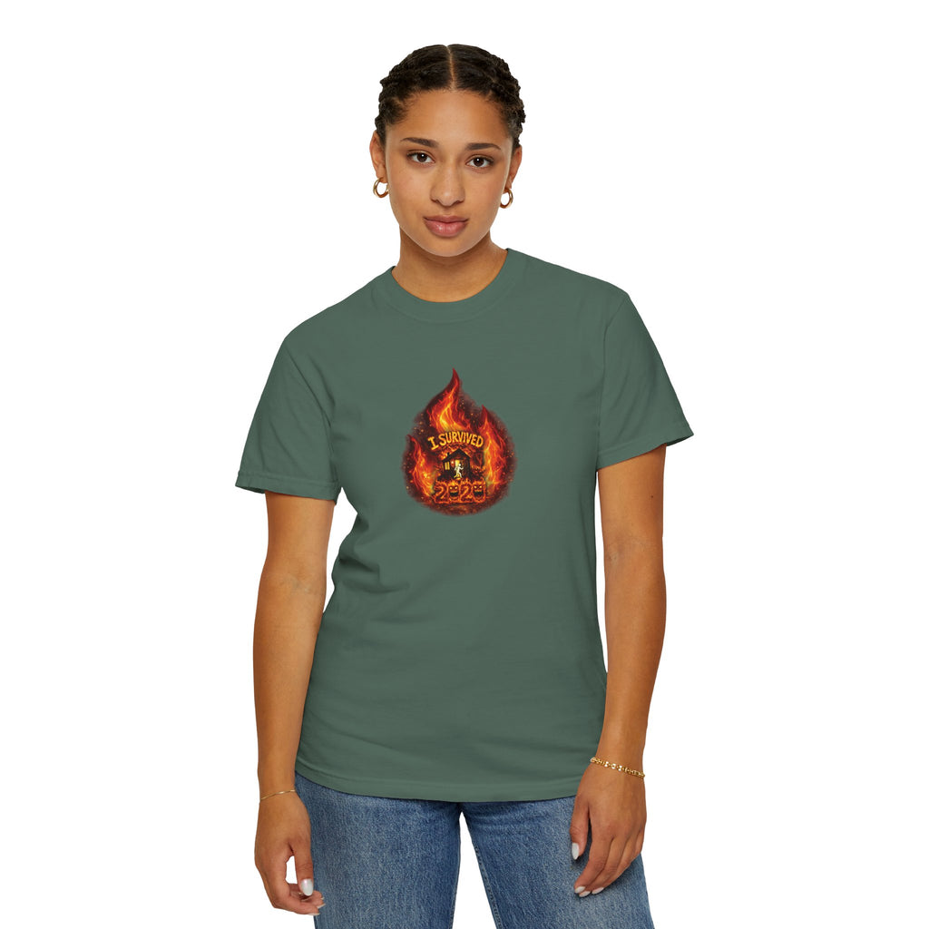 I Survived 2020 — WILDFIRES S2:E3: Director's Cut "The California Wildfires" Memorial Unisex Garment-Dyed T-shirt