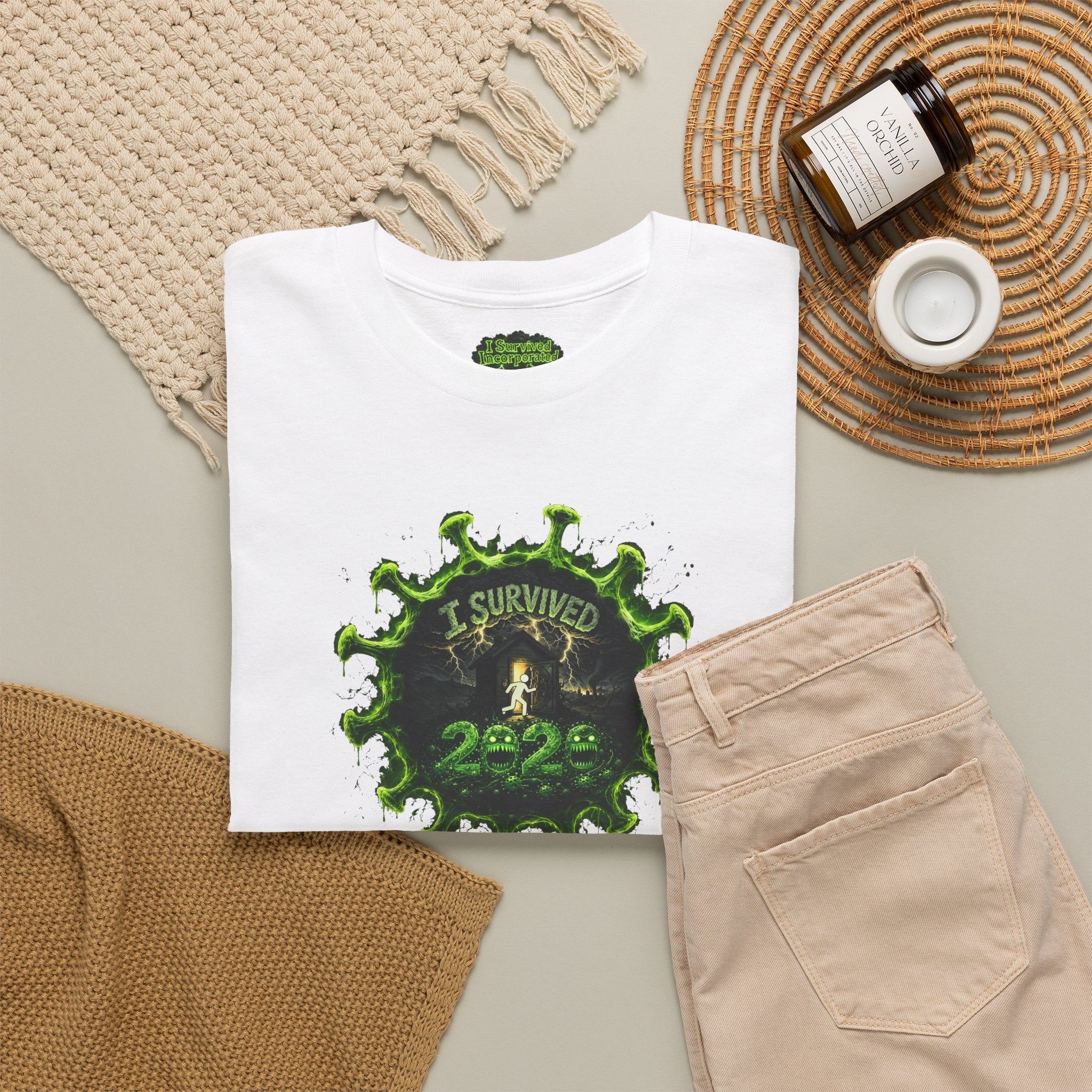 I Survived 2020 — PANDEMIC S1:E3: Director's Cut Special Edition "The Jab!" Unisex Heavy Cotton Tee