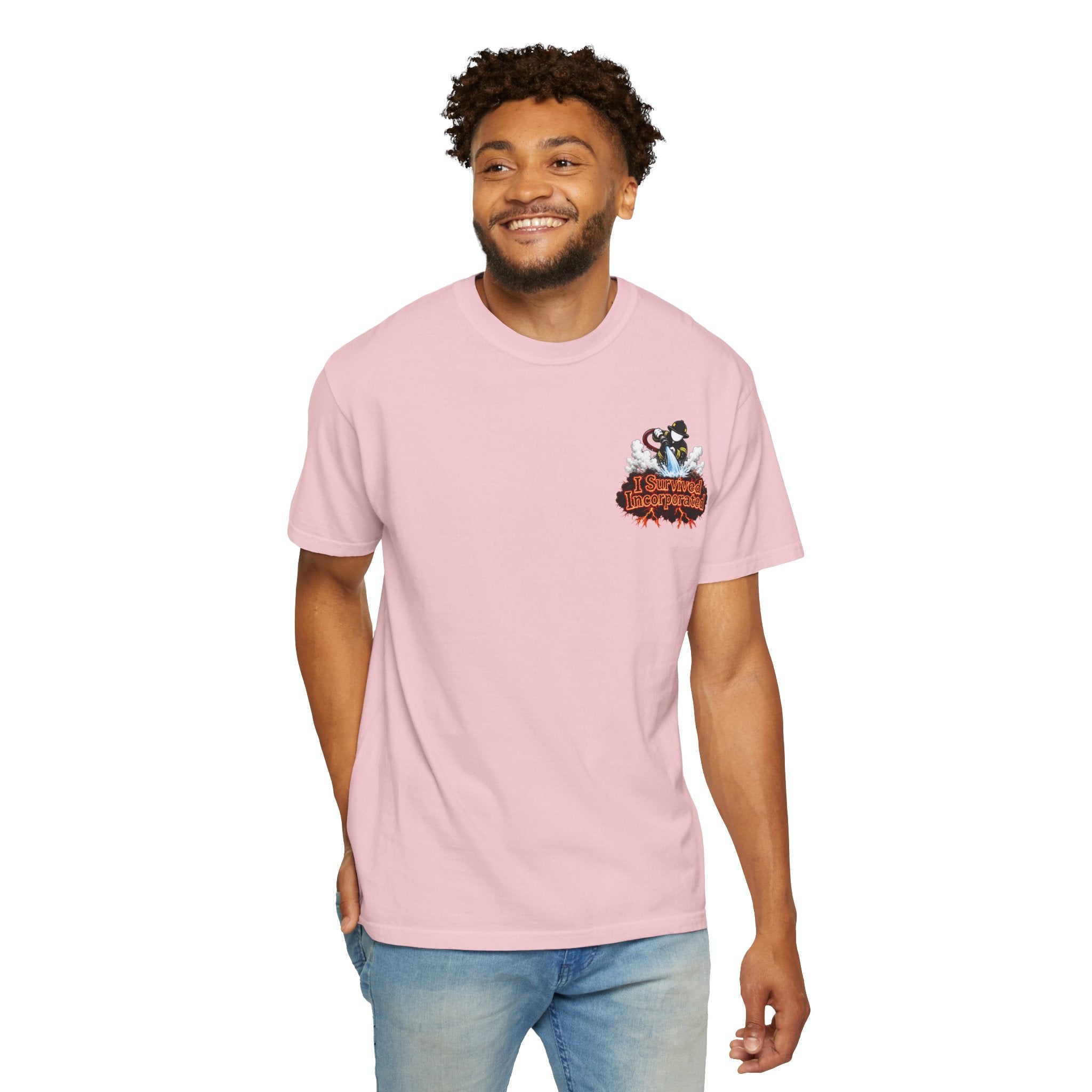 I Survived 2020 — "Please Stand By" Test Pattern Tee Wildfire Signal Edition Summer Premiere Unisex Garment-Dyed T-shirt