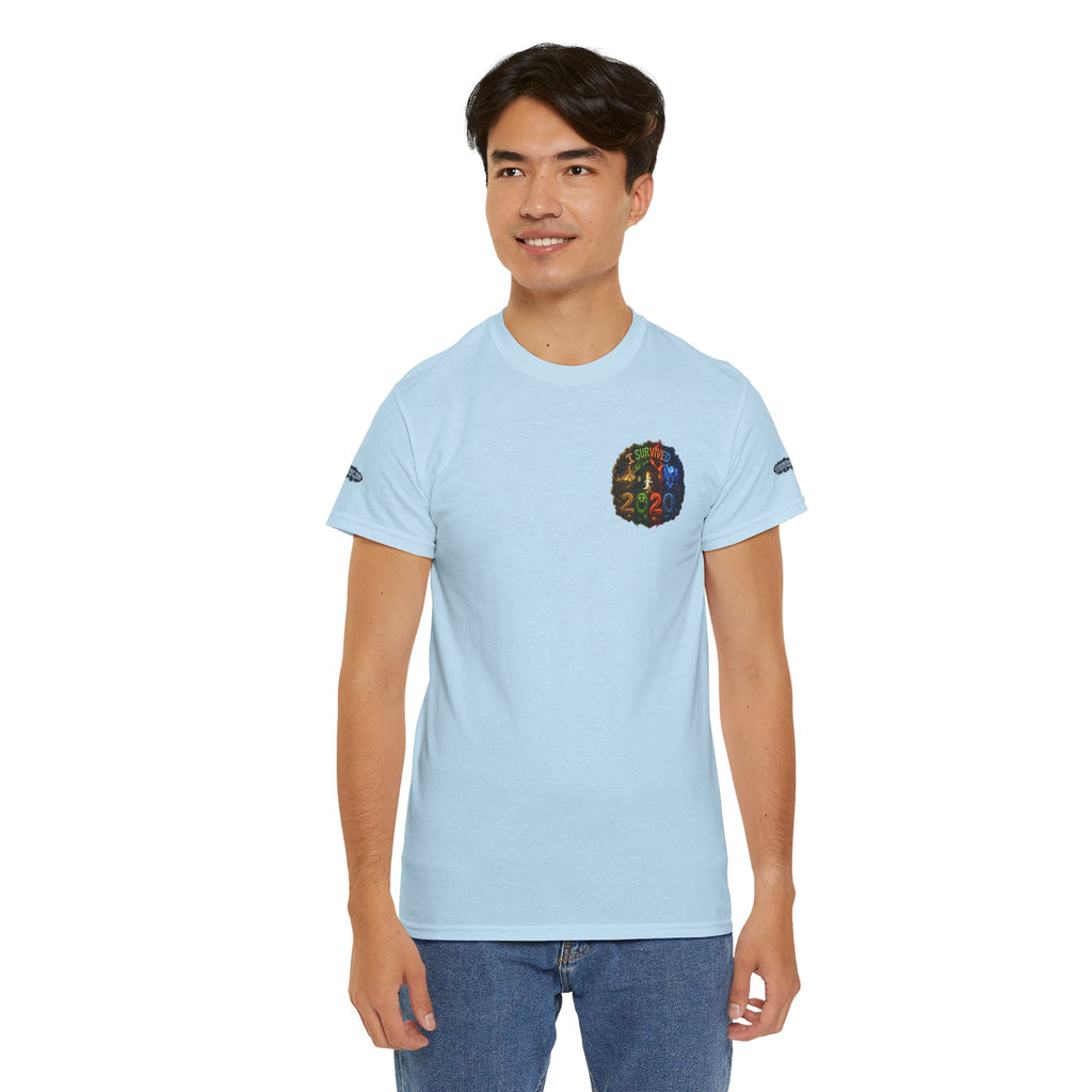 I Survived 2020 — "No Signal" Test Pattern Tee Alien Broadcast Finale Special Edition Summer Premiere Unisex Heavy Cotton Tee