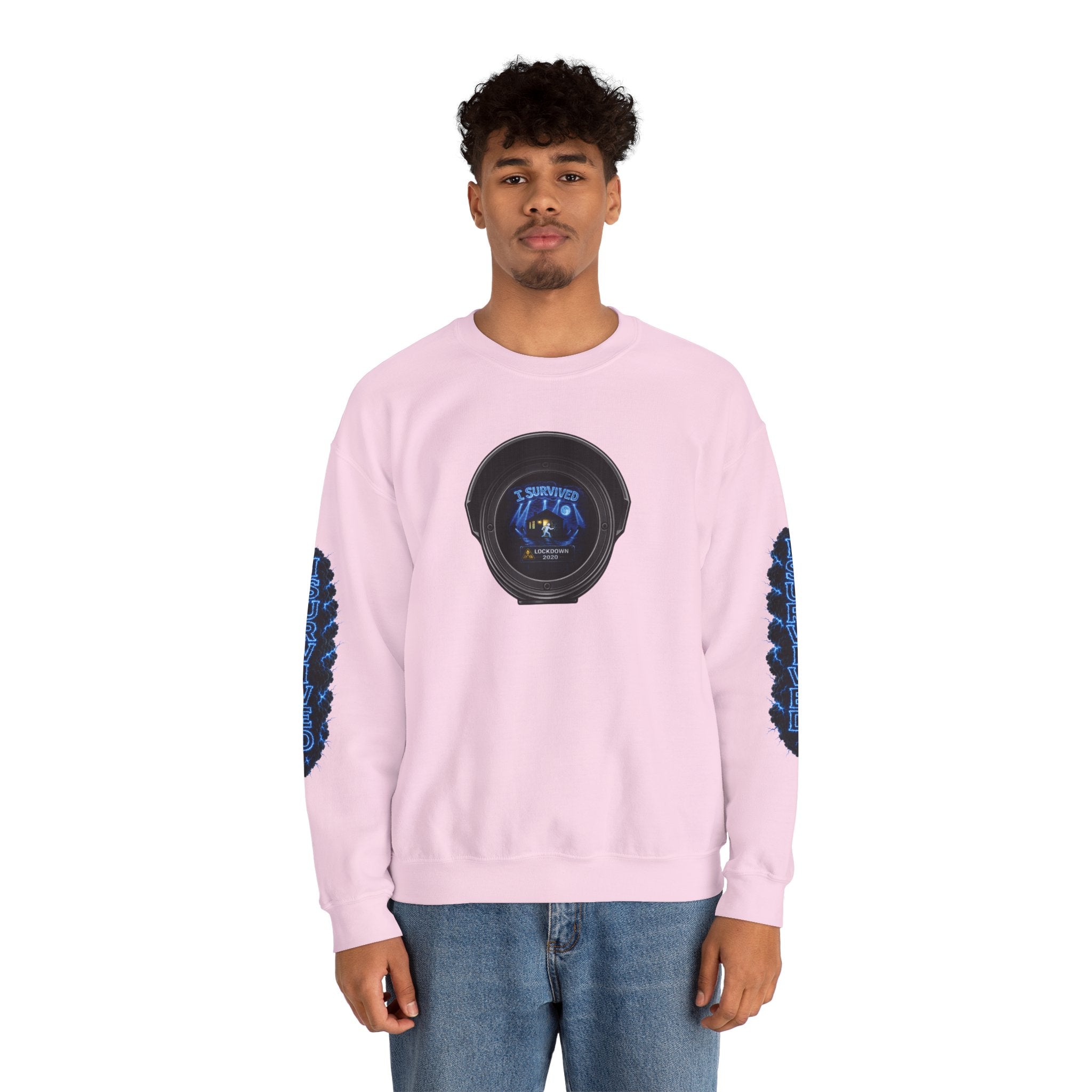 I Survived 2020 — LOCKDOWN S3:E4: Director's Cut "Working From Home" Unisex Heavy Blend™ Crewneck Sweatshirt