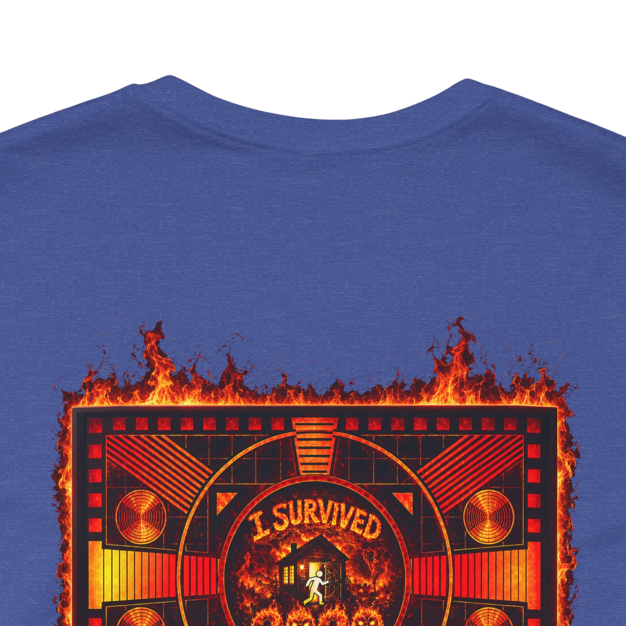 I Survived 2020 — "Please Stand By" Test Pattern Tee Wildfire Signal Edition Summer Premiere Unisex Jersey Short Sleeve Tee