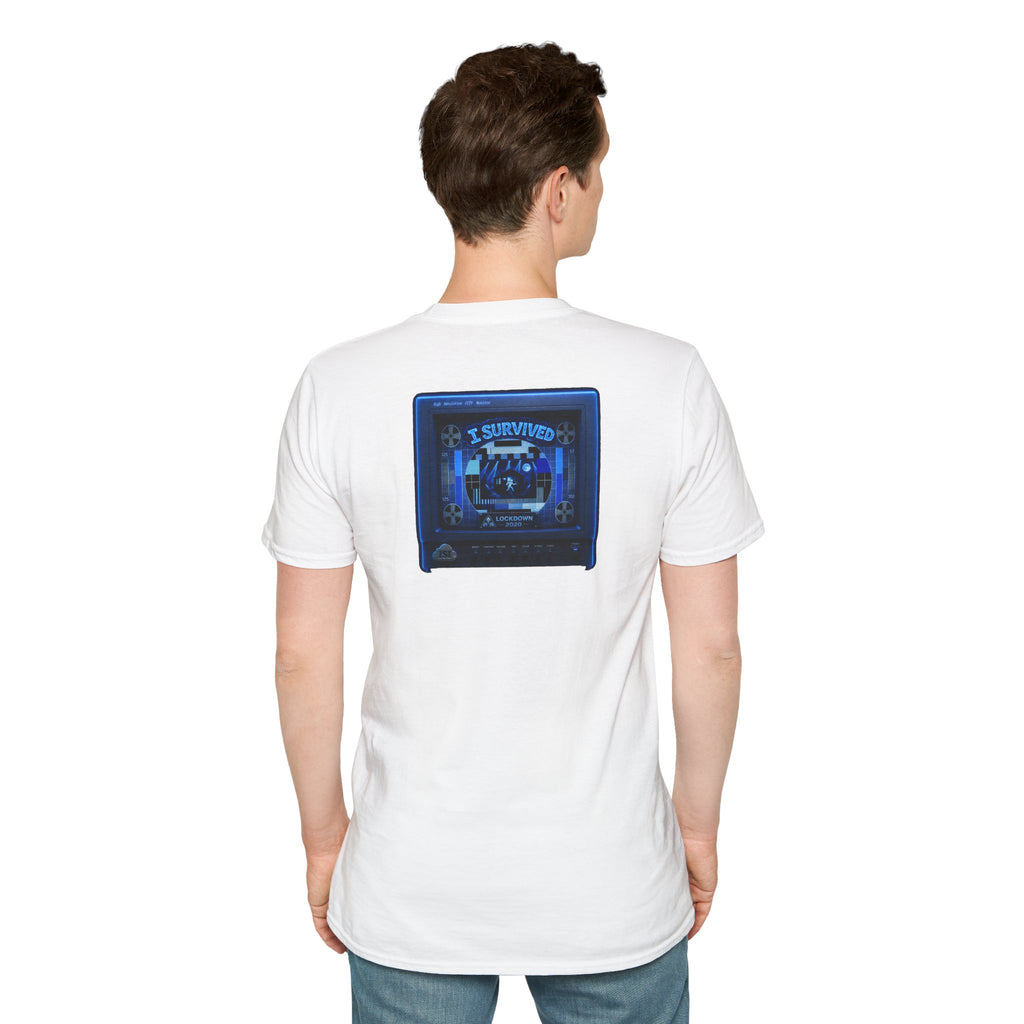 I Survived 2020 — "Please Stand By" Test Pattern Tee Lockdown Edition Summer Exclusive Unisex Softstyle T-Shirt