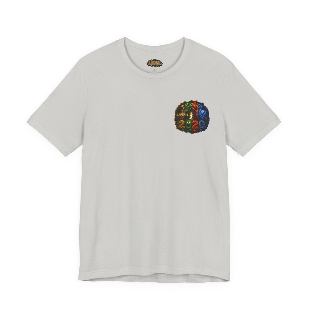 I Survived 2020 — "No Signal" Test Pattern Tee Alien Broadcast Finale Summer Premiere Unisex Jersey Short Sleeve Tee