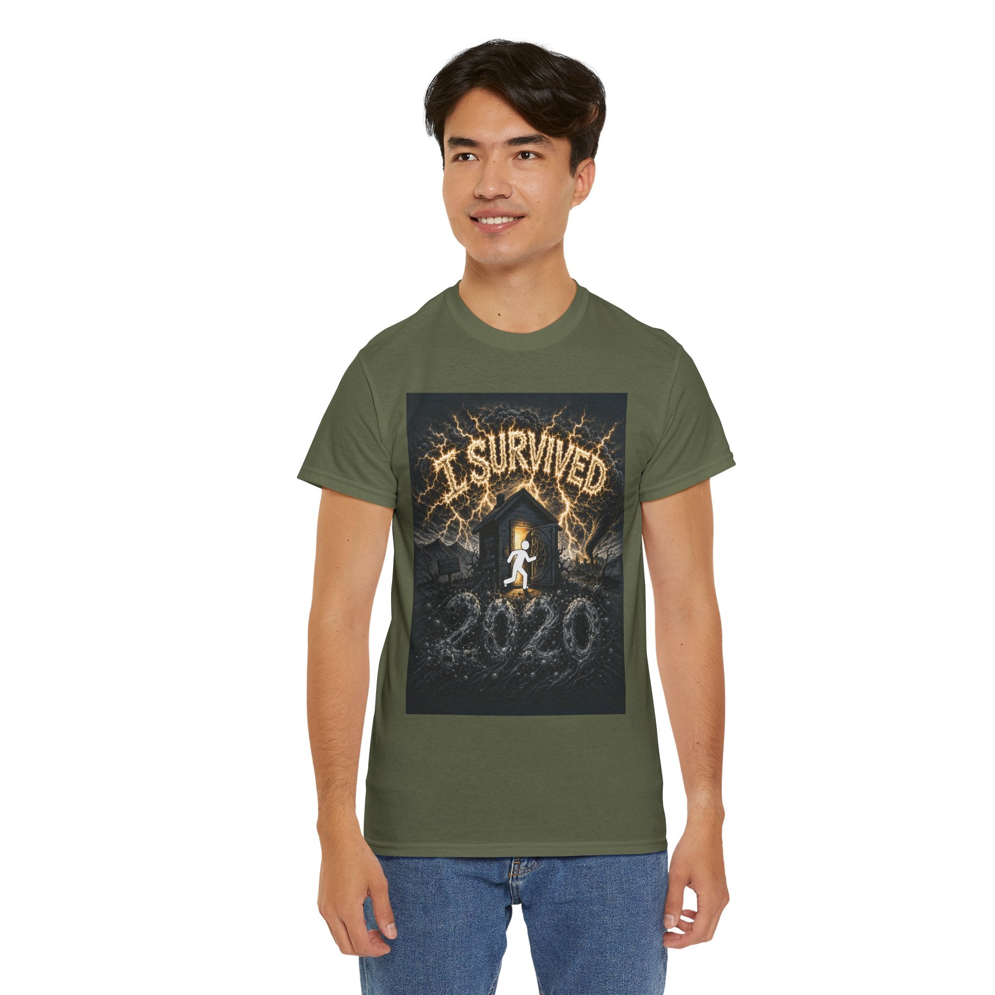 I Survived 2020 — Original PILOT Design Unisex Heavy Cotton Tee