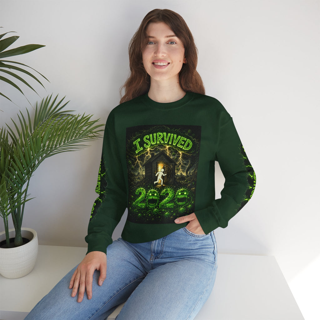 I Survived 2020 — PANDEMIC S1:E5: "Delivery Doomsday" Unisex Heavy Blend™ Crewneck Sweatshirt