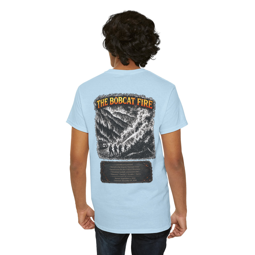 I Survived 2020 — WILDFIRES S2:E2: Director's Cut "The Bobcat Fire" Memorial Unisex Heavy Cotton Tee