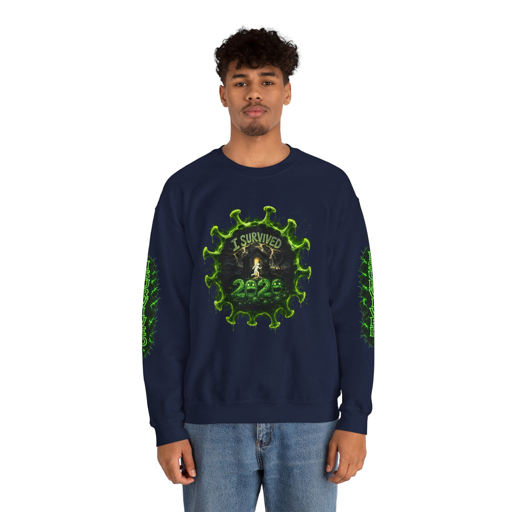 I Survived 2020 — Director's Cut S1:E5 "Delivery Doomsday" | Pandemic Edition Unisex Heavy Blend™ Crewneck Sweatshirt