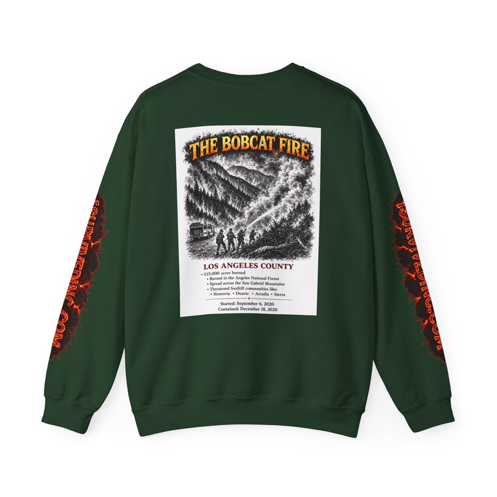 I Survived 2020 — S2:E2 "The Bobcat Fire" | Wildfire Edition Memorial Unisex Heavy Blend™ Crewneck Sweatshirt