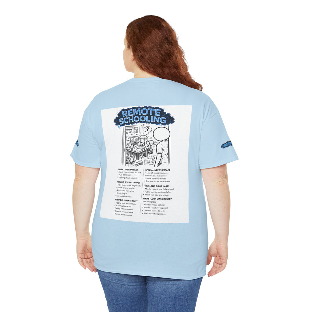 I Survived 2020 — S3:E3 "Remote Schooling" | Lockdown Edition Documentary Unisex Heavy Cotton Tee (SPECIAL EDITION)
