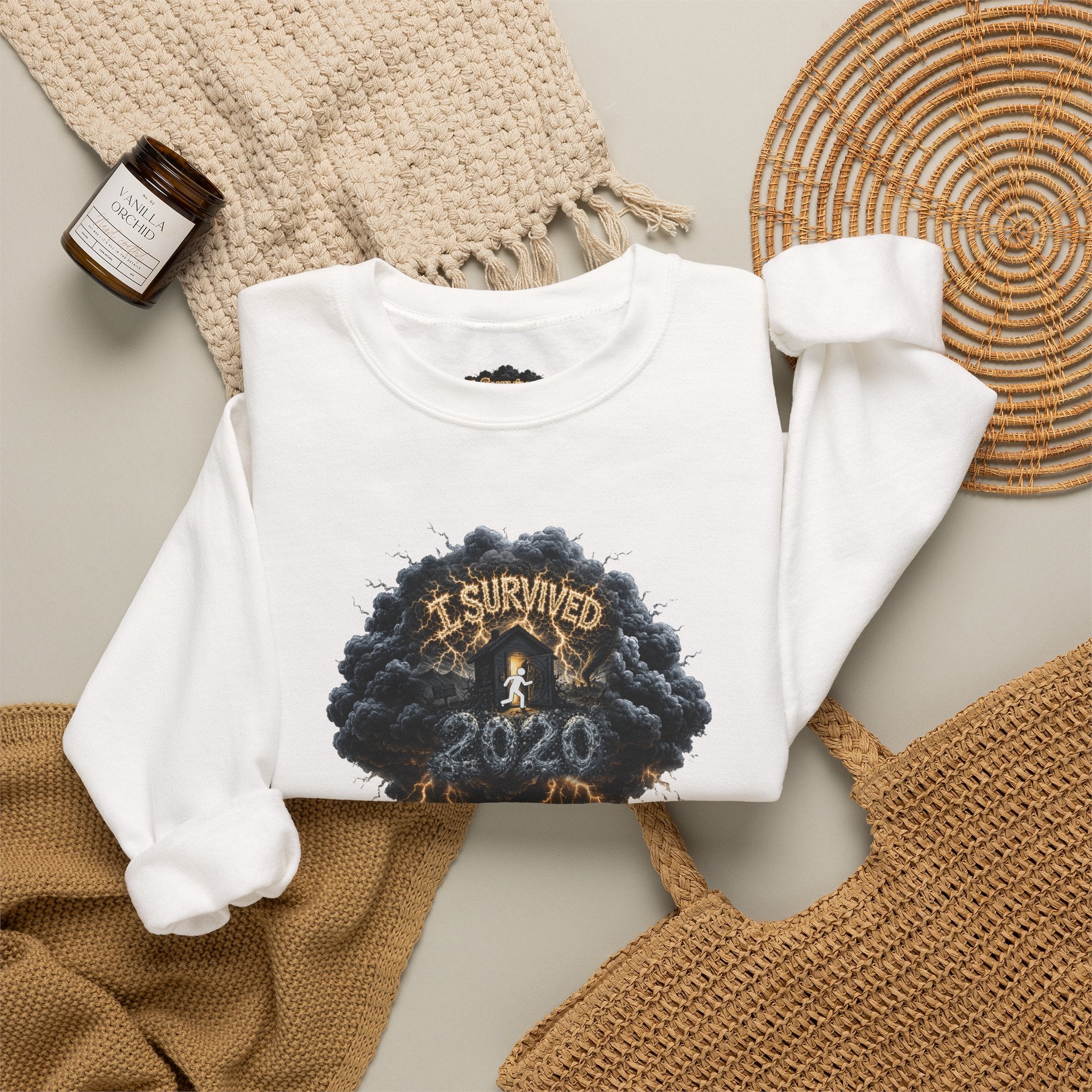I Survived 2020 — Original PILOT Design: Director's Cut Special Edition Unisex Heavy Blend™ Crewneck Sweatshirt