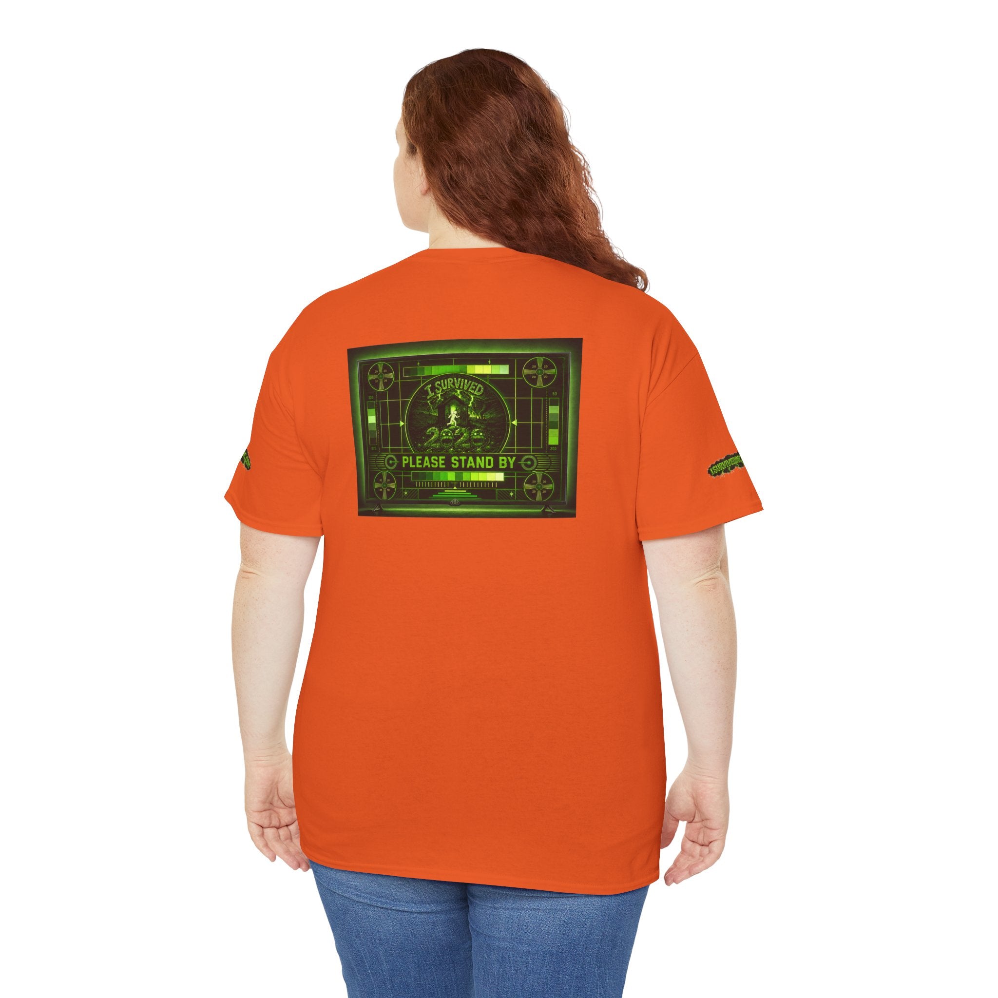 I Survived 2020 — "Please Stand By" Test Pattern Toxic Signal Tee Special Edition Summer Premiere Unisex Heavy Cotton Tee